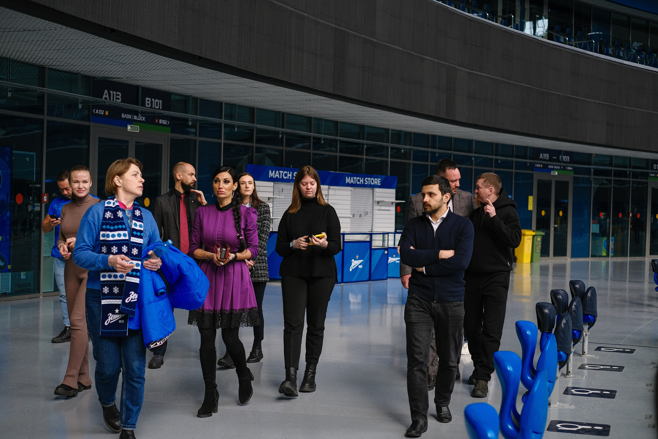 Экскурсия по «Газпром арене». Фотограф Мария Хлебникова Санкт-Петербург Москва