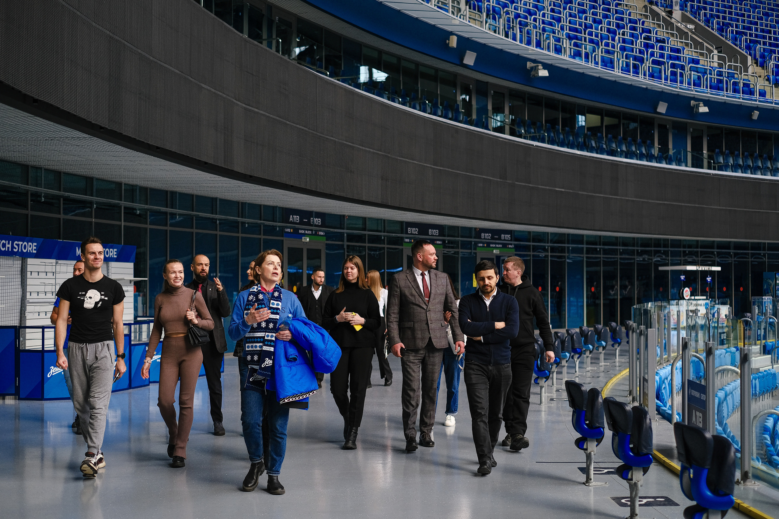 Экскурсия по «Газпром арене». Фотограф Мария Хлебникова Санкт-Петербург Москва