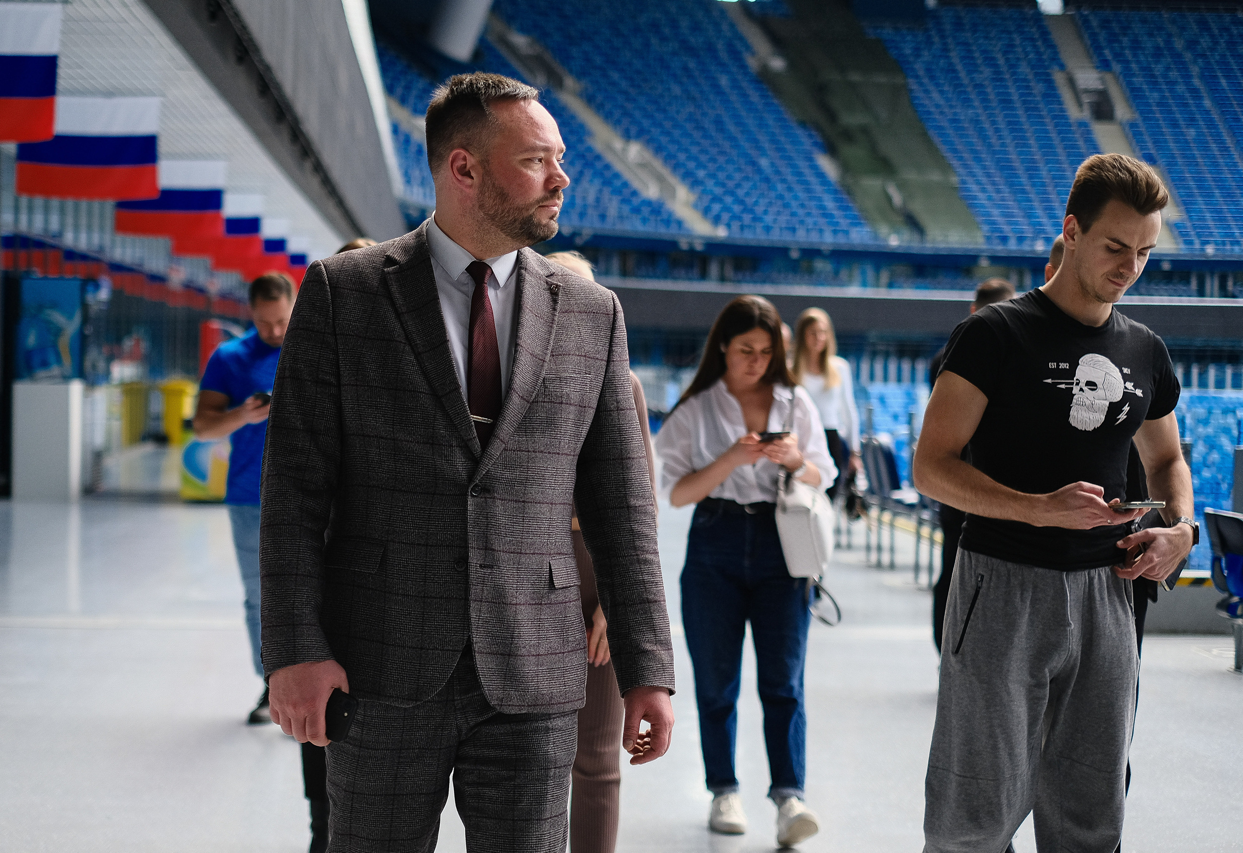 Экскурсия по «Газпром арене». Фотограф Мария Хлебникова Санкт-Петербург Москва