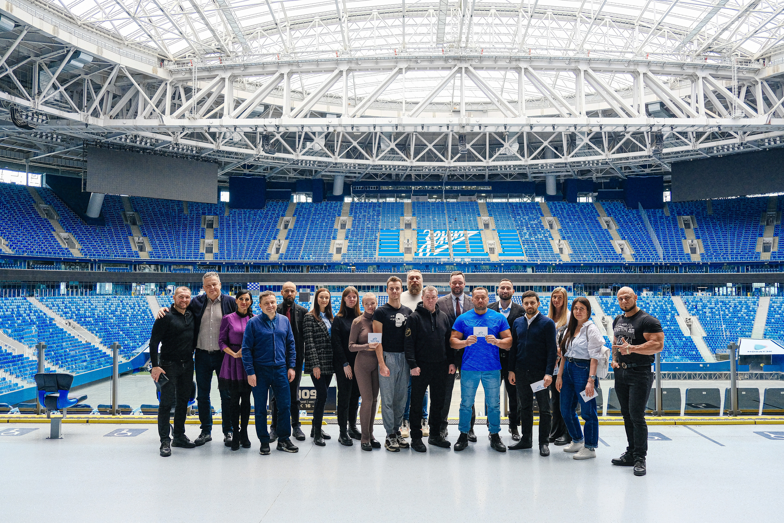 Экскурсия по «Газпром арене». Фотограф Мария Хлебникова Санкт-Петербург Москва