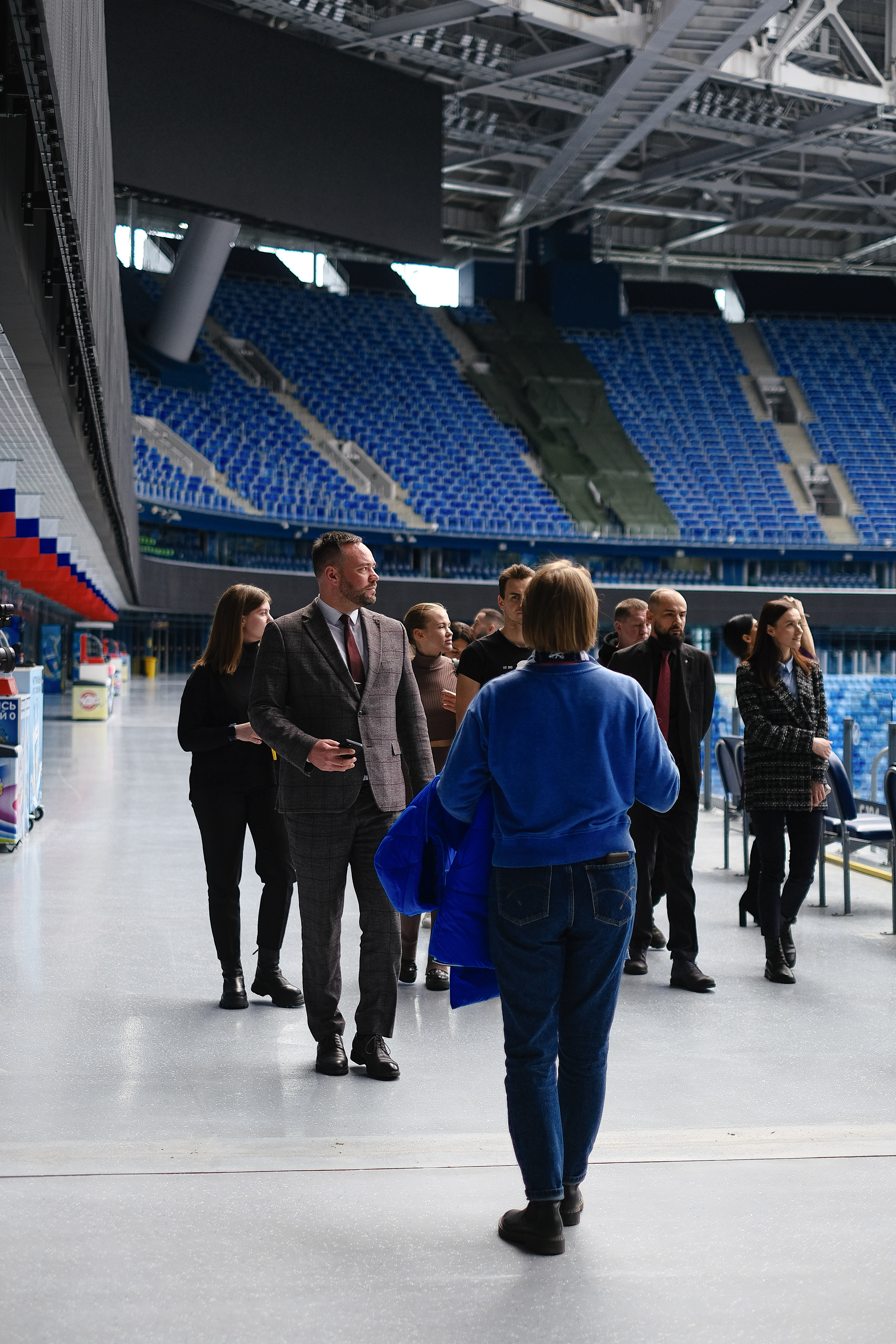 Экскурсия по «Газпром арене». Фотограф Мария Хлебникова Санкт-Петербург Москва
