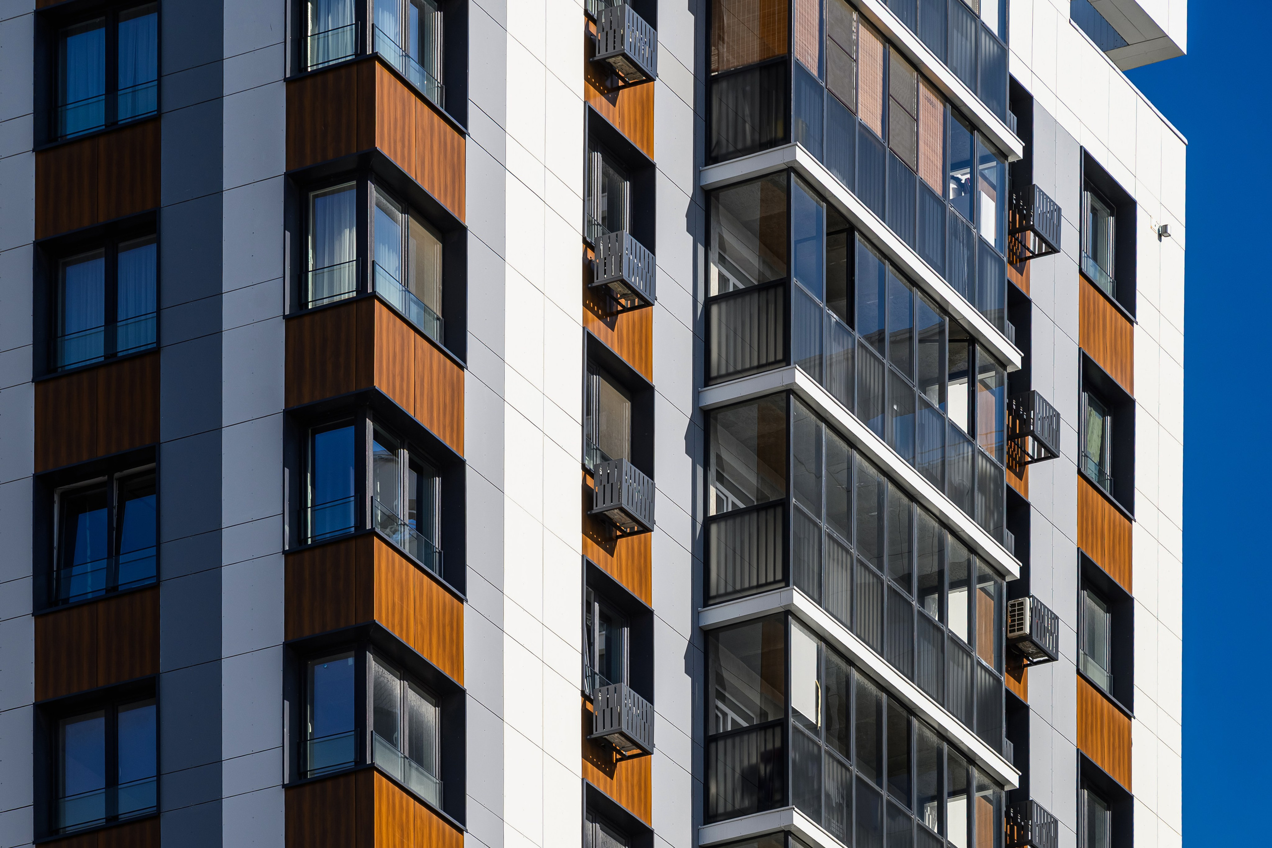 Жилой комплекс Уникум в Казани, архитектурная фотосъемка фасадов для презентации объекта