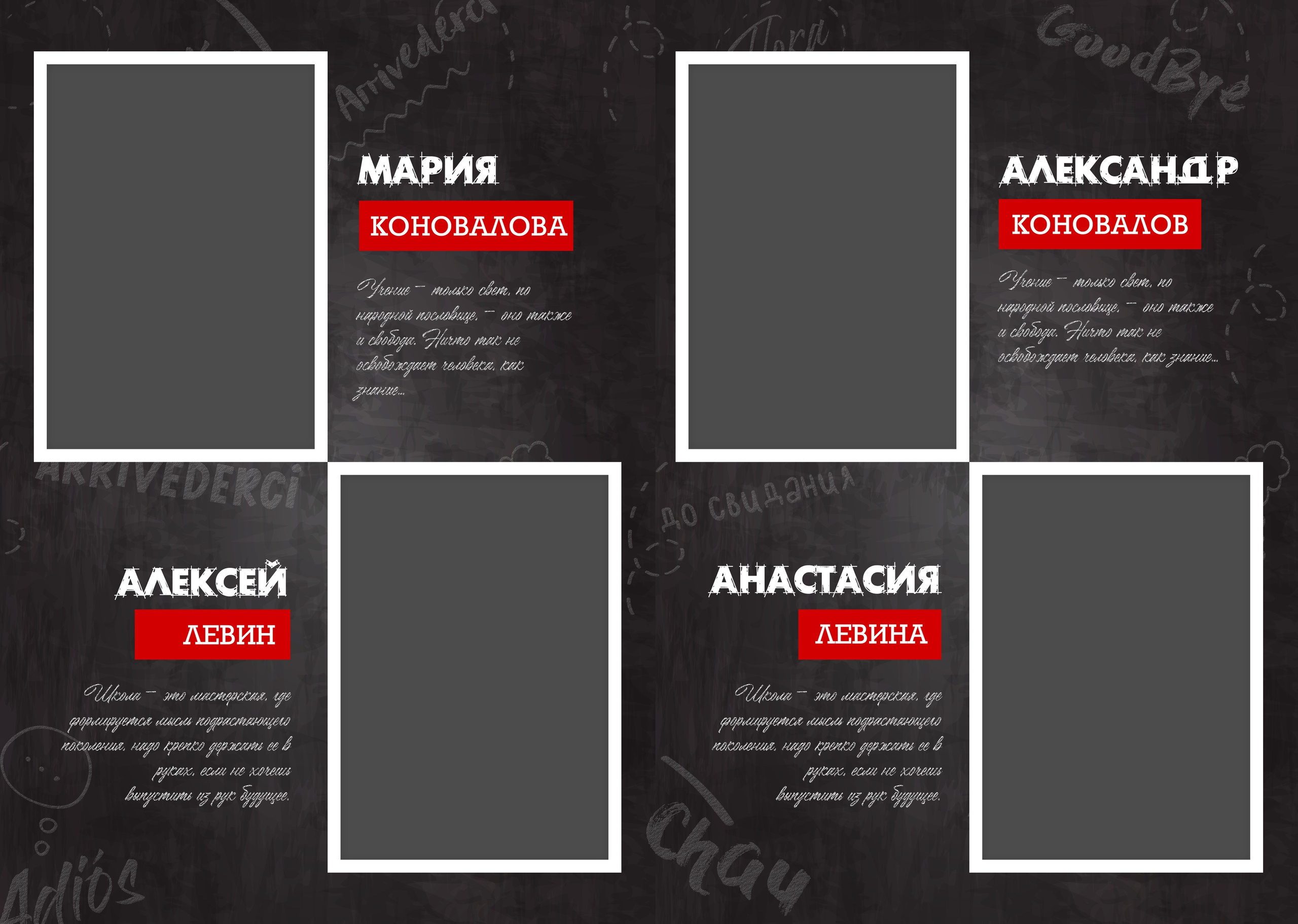 Arrivederci. ТВОЙ АЛЬБОМ / ТВОИ ПРАВИЛА