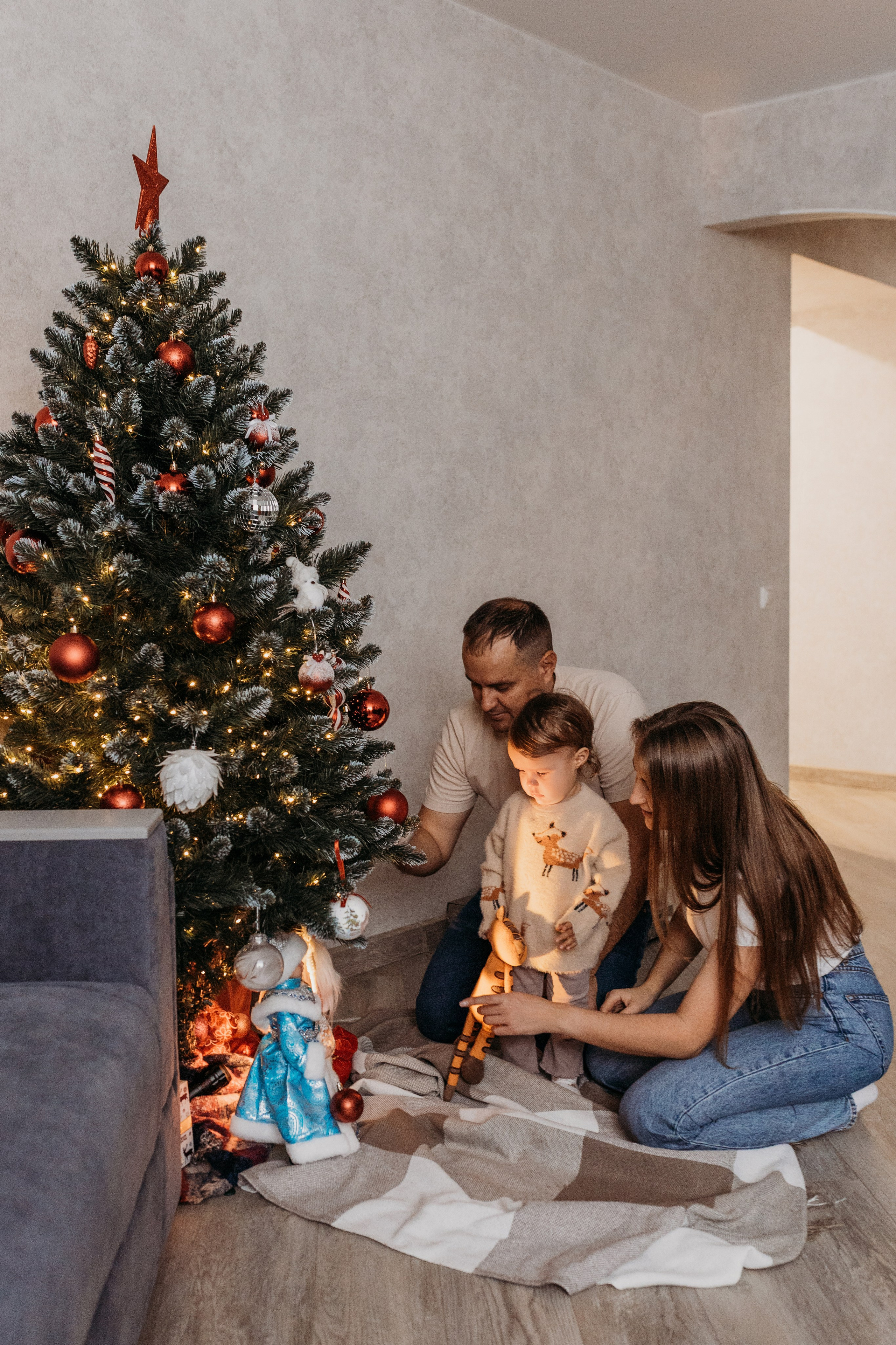 Домашняя новогодняя фотосессия. Фотограф новорожденных в г. Барнаул Ренпенинг Катерина