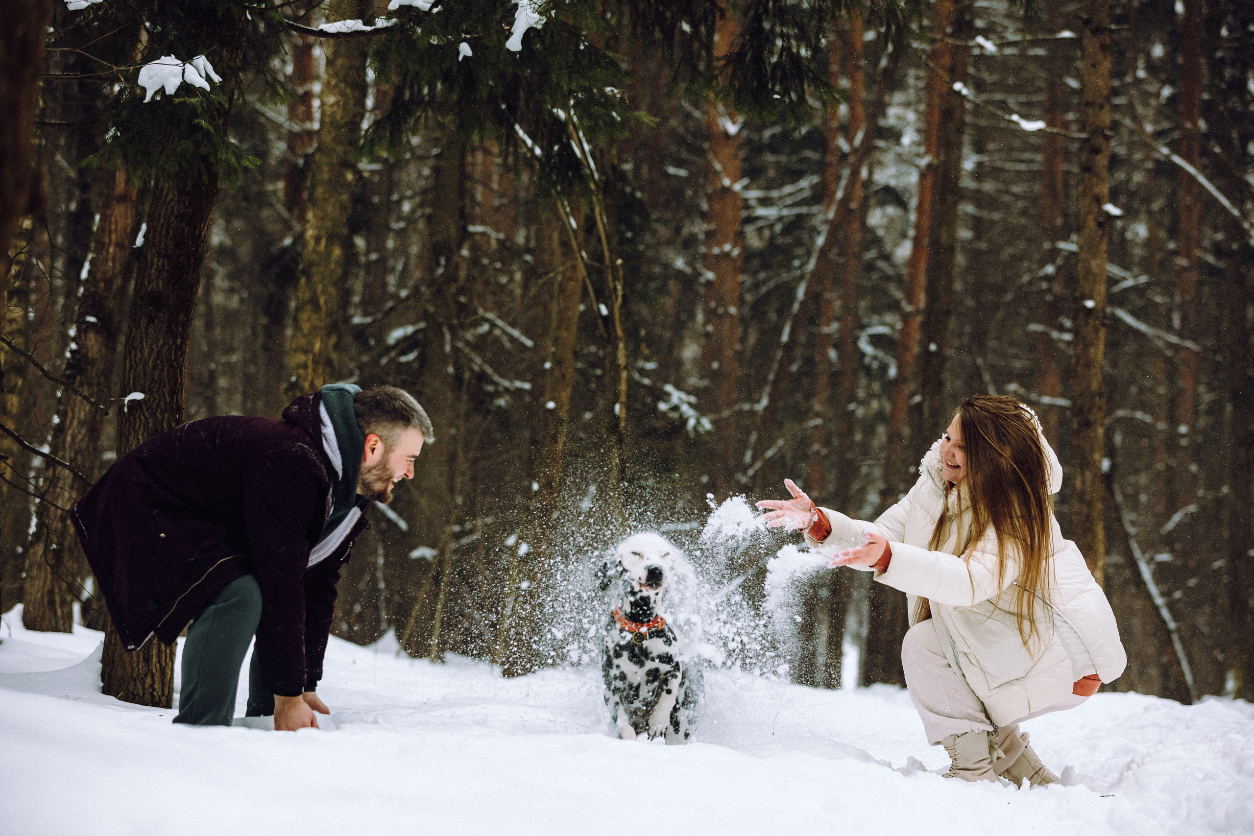 Фотосессия Санты и ее семьи