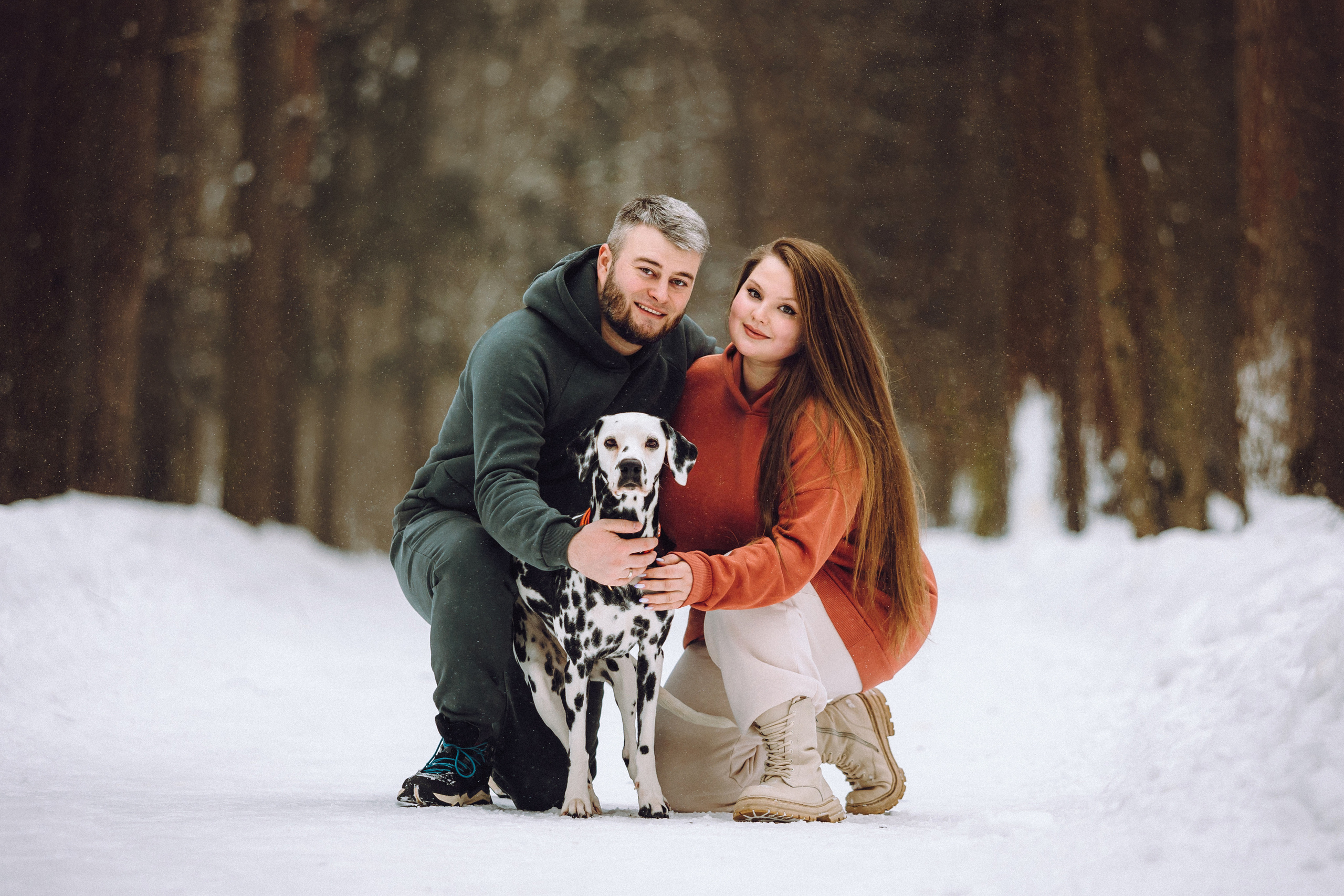 Фотосессия Санты и ее семьи