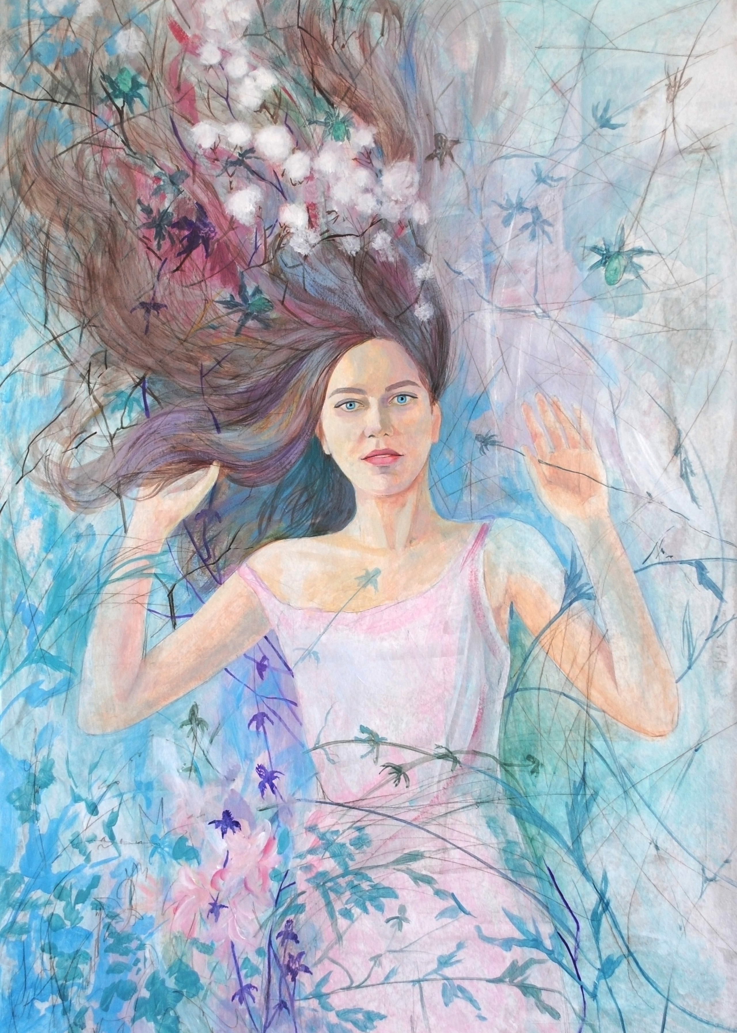 Картон, акрил 70x100