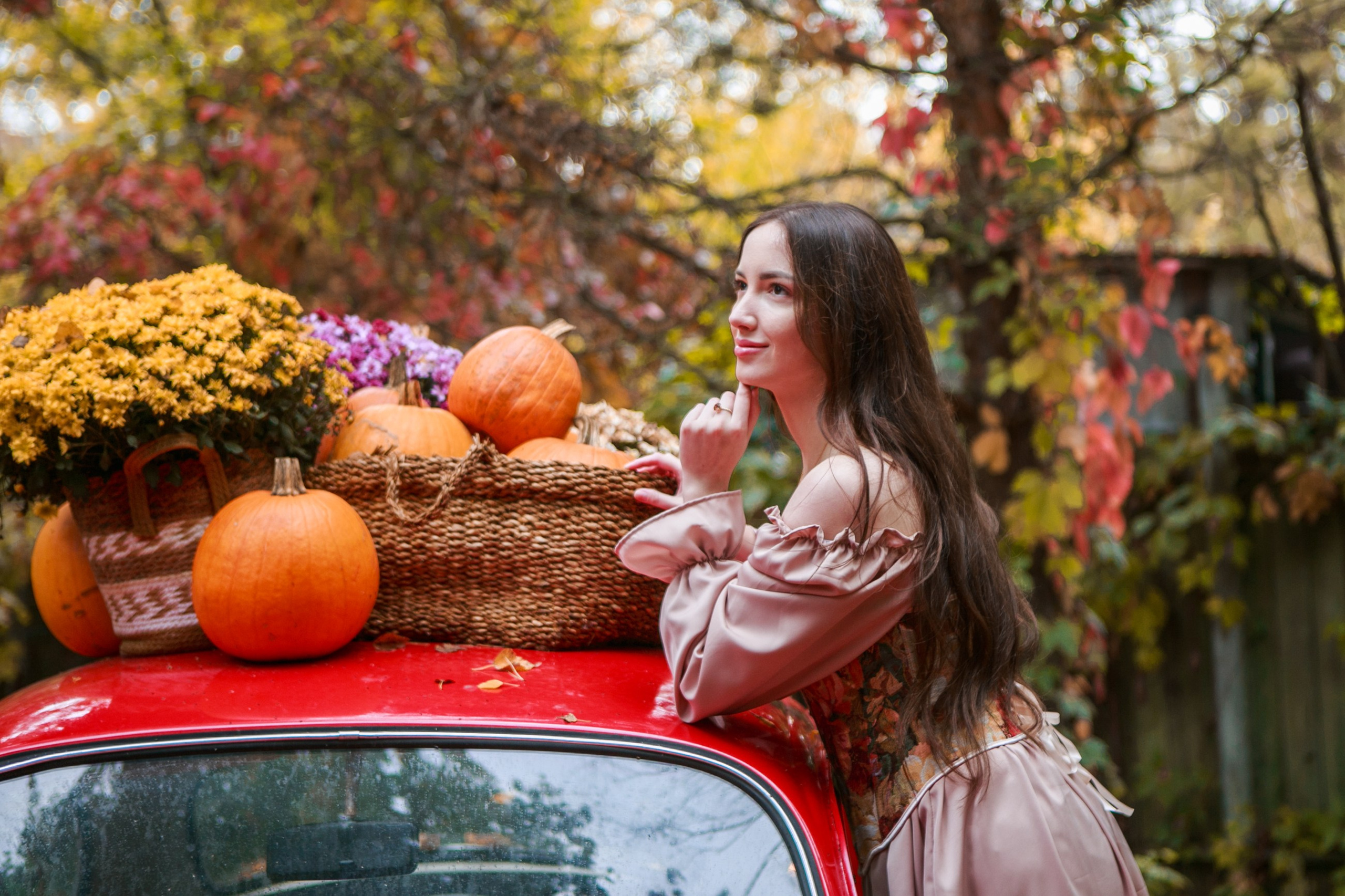 Осенняя фотосессия с тыквами, детская фотосессия с тыквами. Семейный и детский фотограф в Москве Мария Быкова