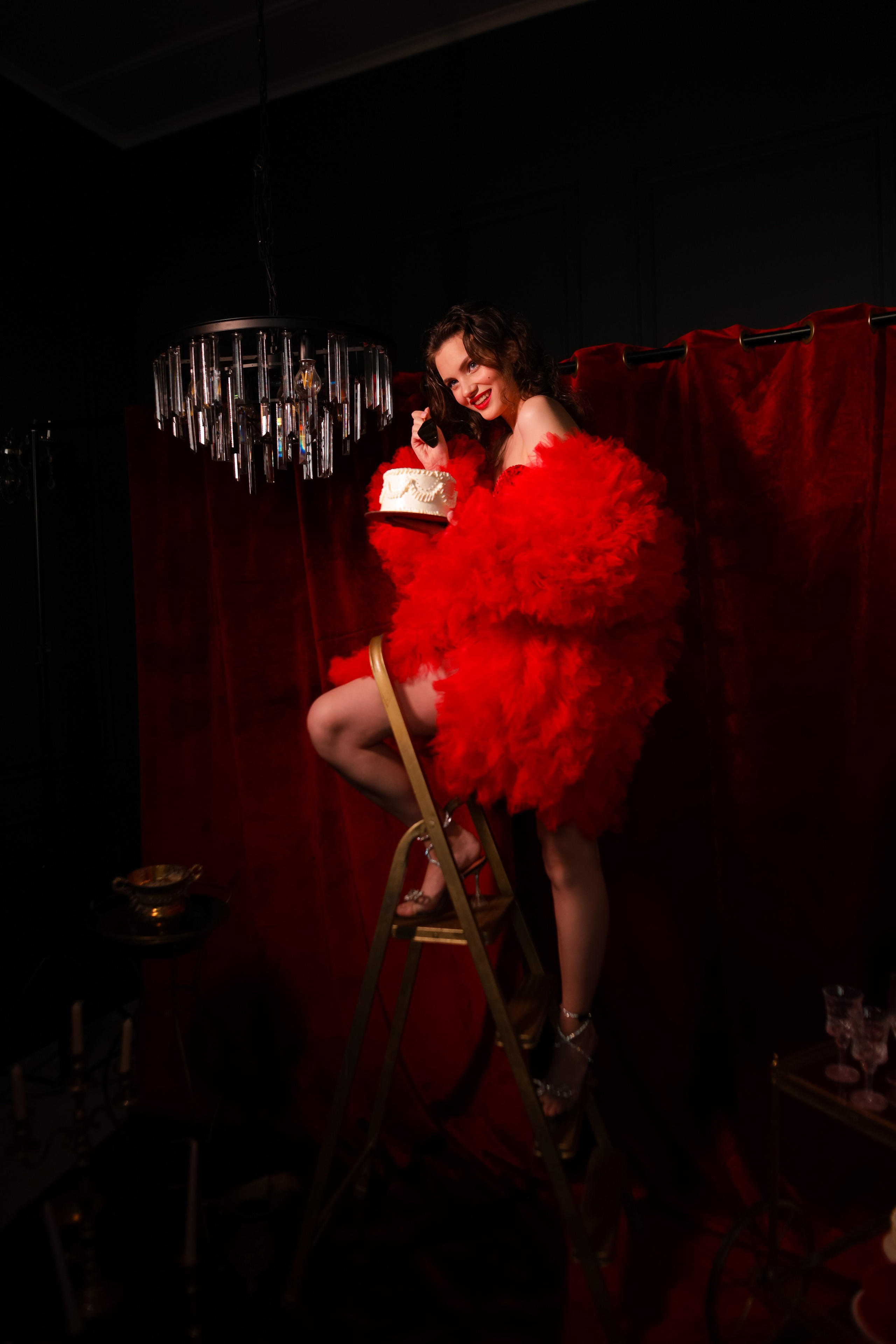 Роскошная Кристина и красный бархат. Свадебный фотограф Беларусь Ольга Козыренко