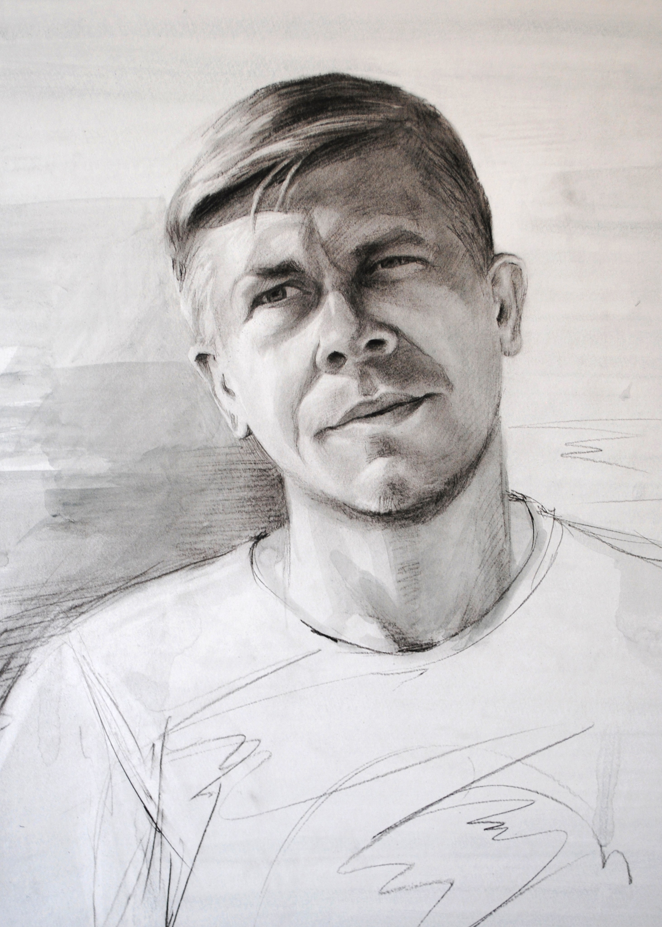 Персональный портрет. Бумага, уголь