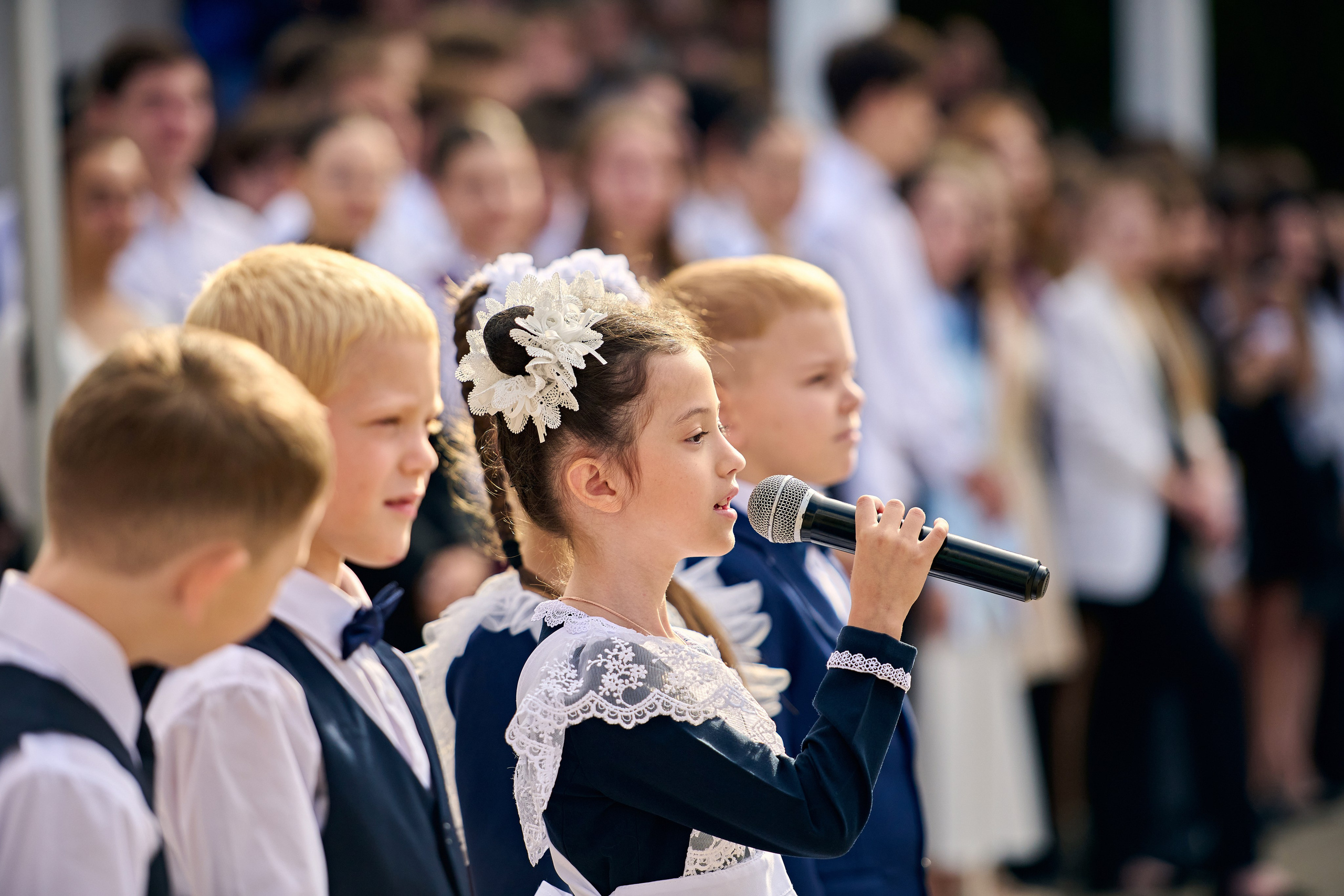 1 сентября в ЦО№ 25. Школьный фотограф в Туле Владимир Греков. Выпускные альбомы