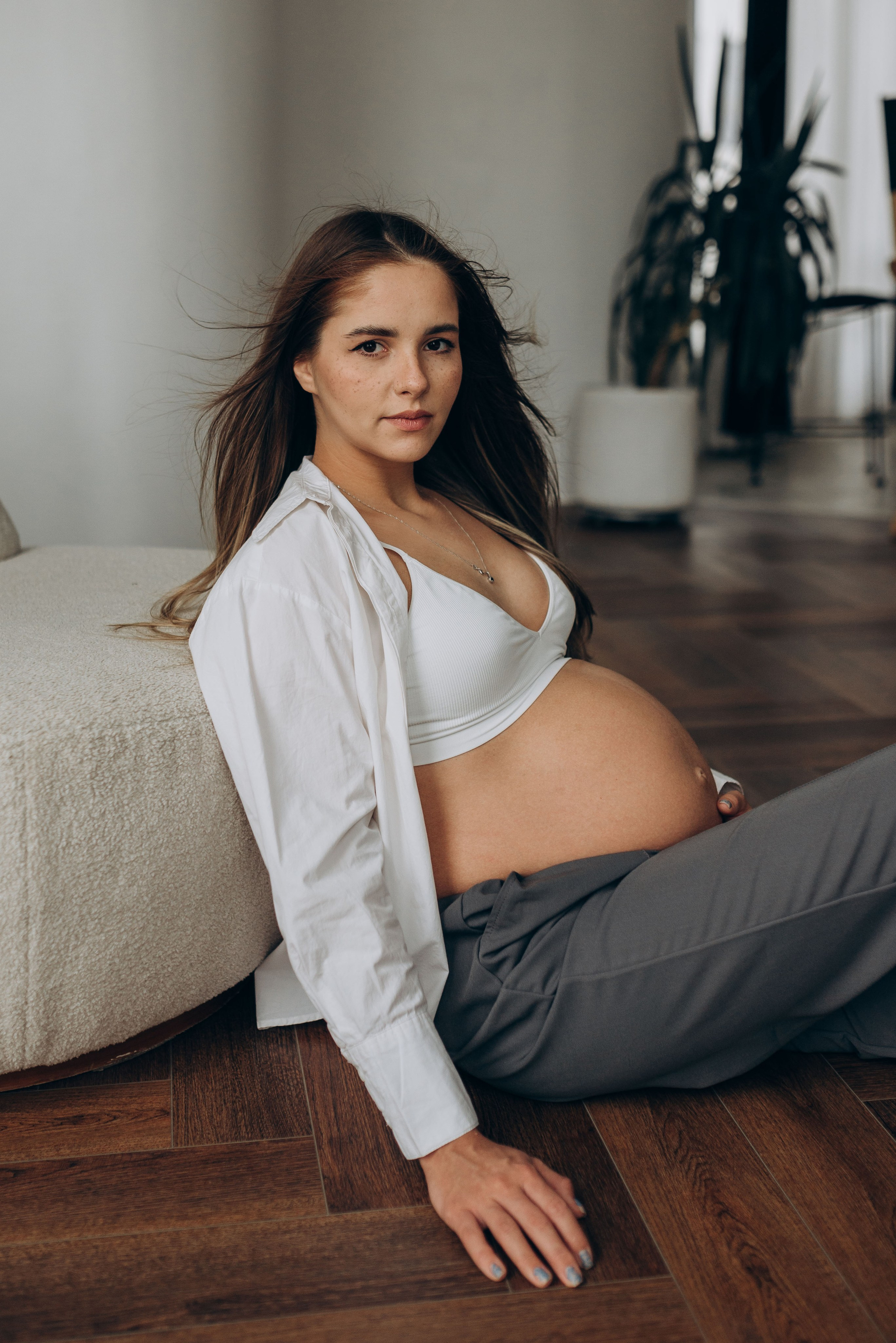 Фотосессия беременности в студии. Семейный фотограф в Домодедово и Москве Елена Пичугина