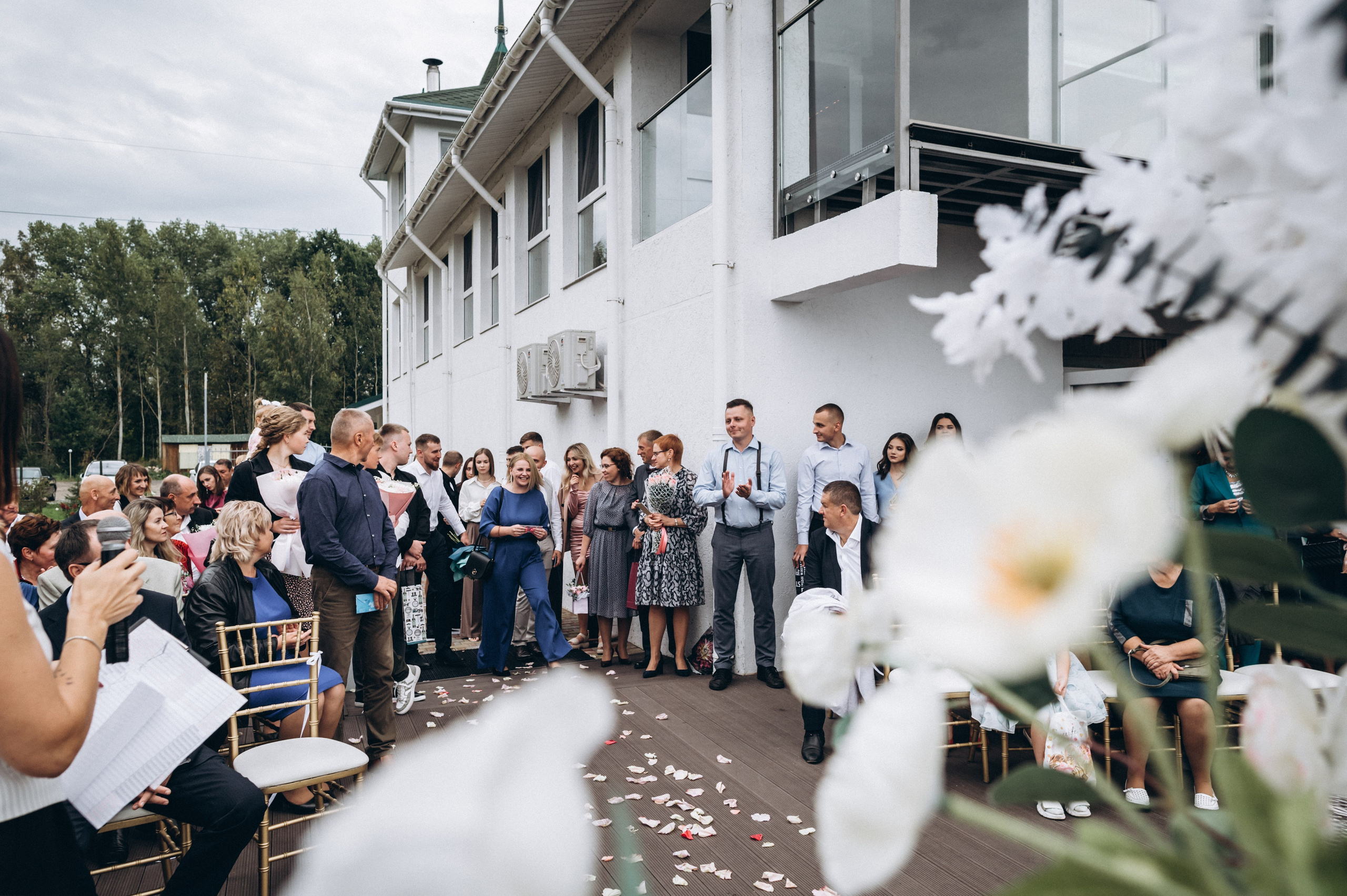 Общая фотография гостей со свадьбы в Новополоцке