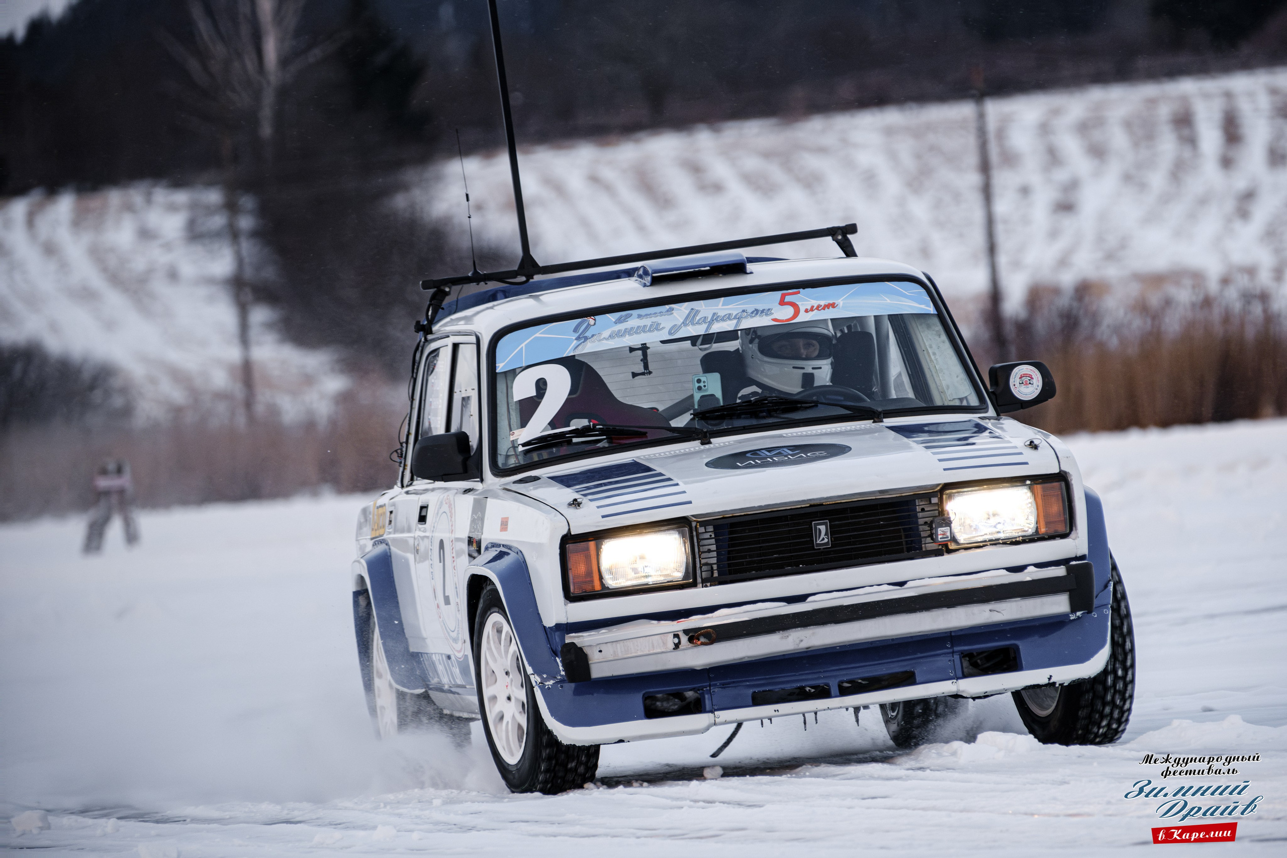 «Зимний Драйв в Карелии» Авто Марафон-гигант «25 часов на льду» Илона Накутис, Николай Грязин, джимхана, фотограф Антон Медведев, icoguar, Сортавала, Карелия