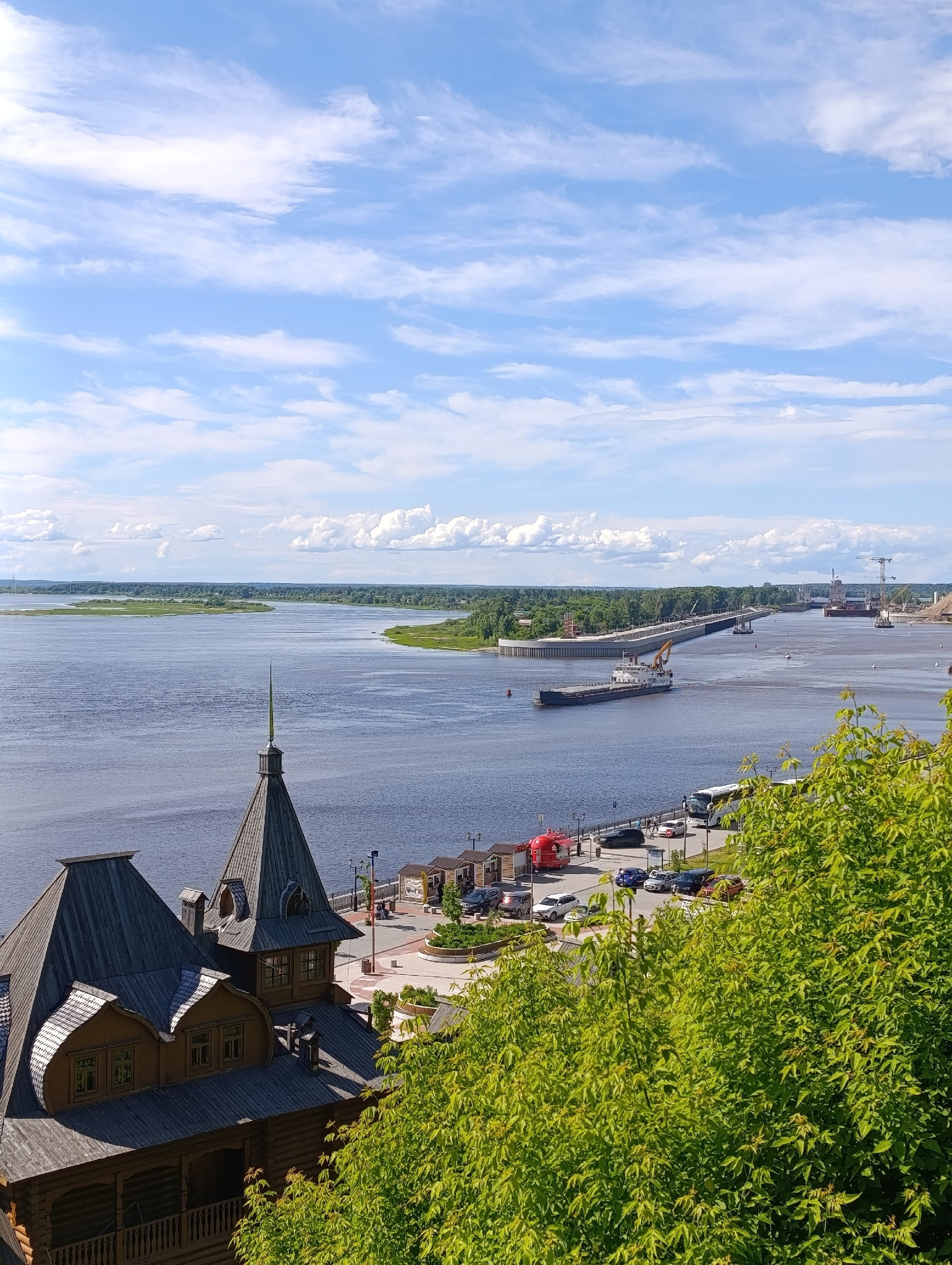 река Волга в районе города Городец