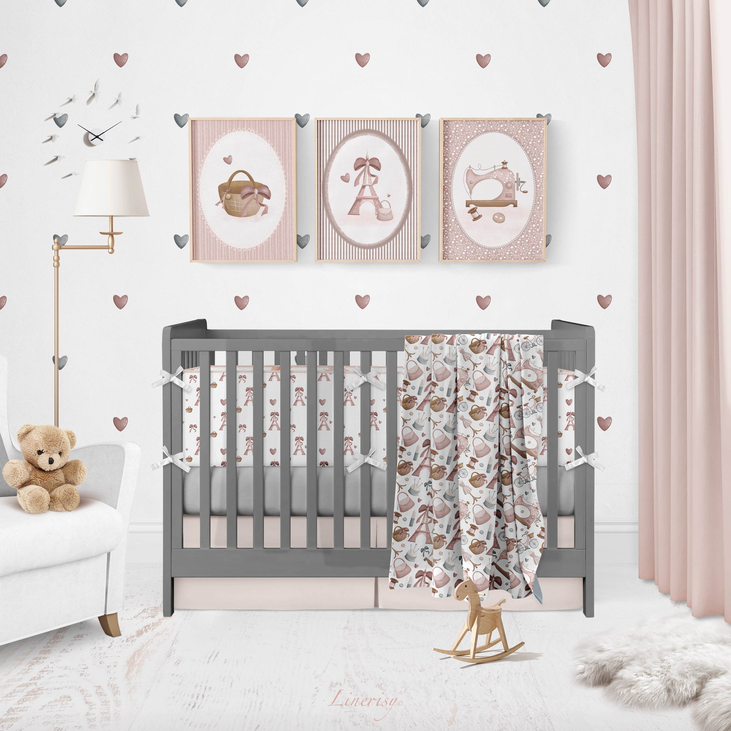 Коллекция «Винтажный Париж» — графические иллюстрации, композиции и бесшовные паттерны. Художник-иллюстратор Евгения Бекренёва