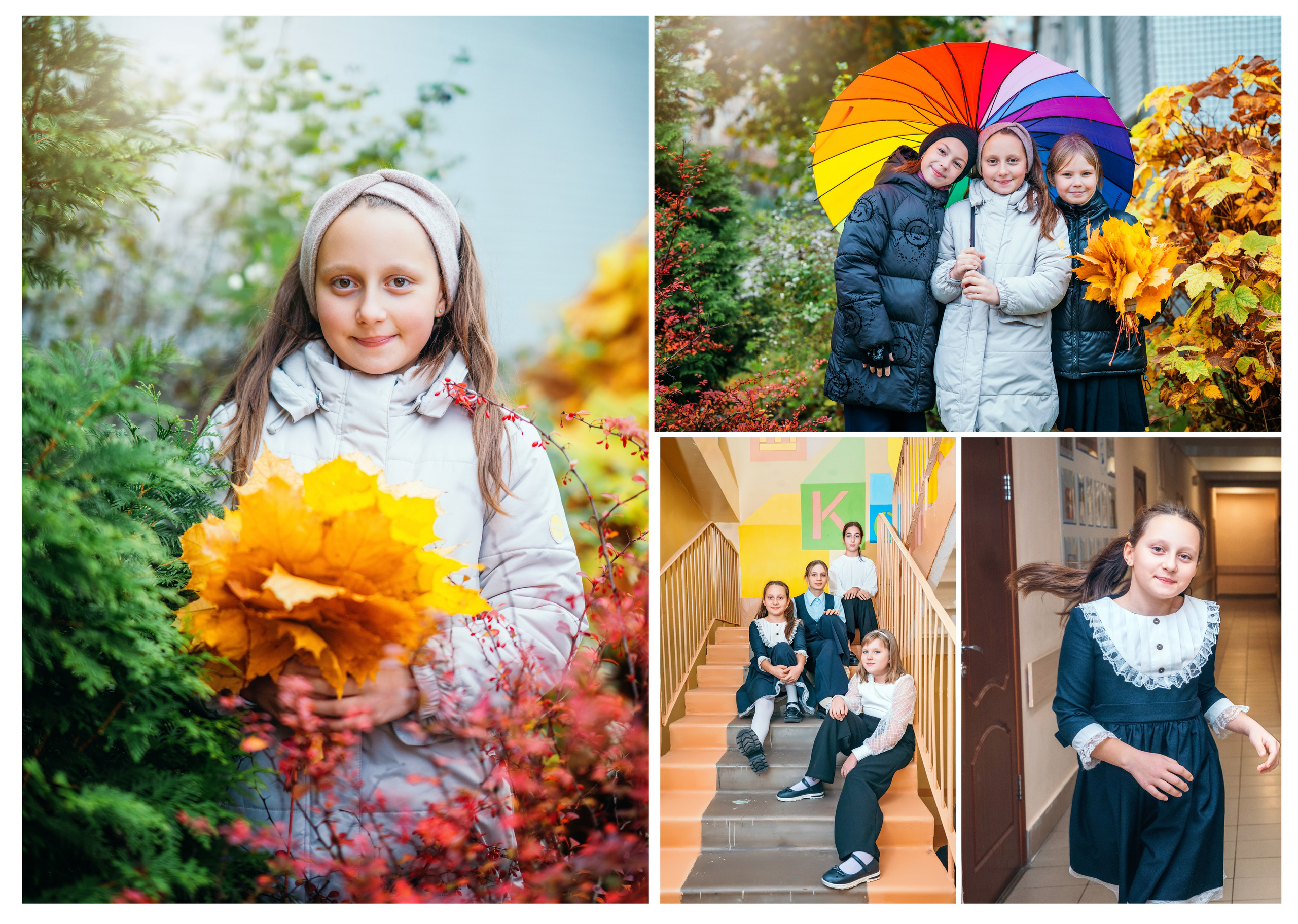 Выпускные альбомы для школ. Семейный и детский фотограф Марина Тувиста в Санкт-Петербурге