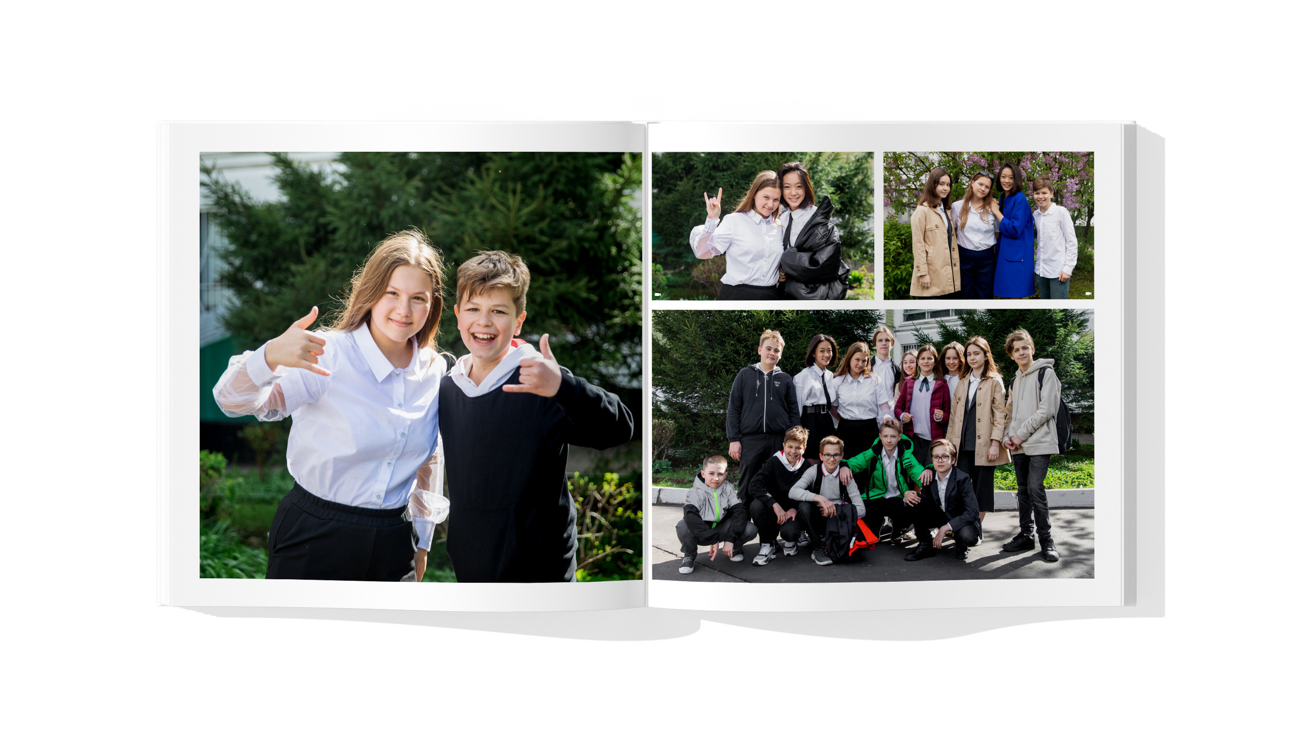 Фотокнига «День в школе». FOTOCUBE — Студия школьной фотографии