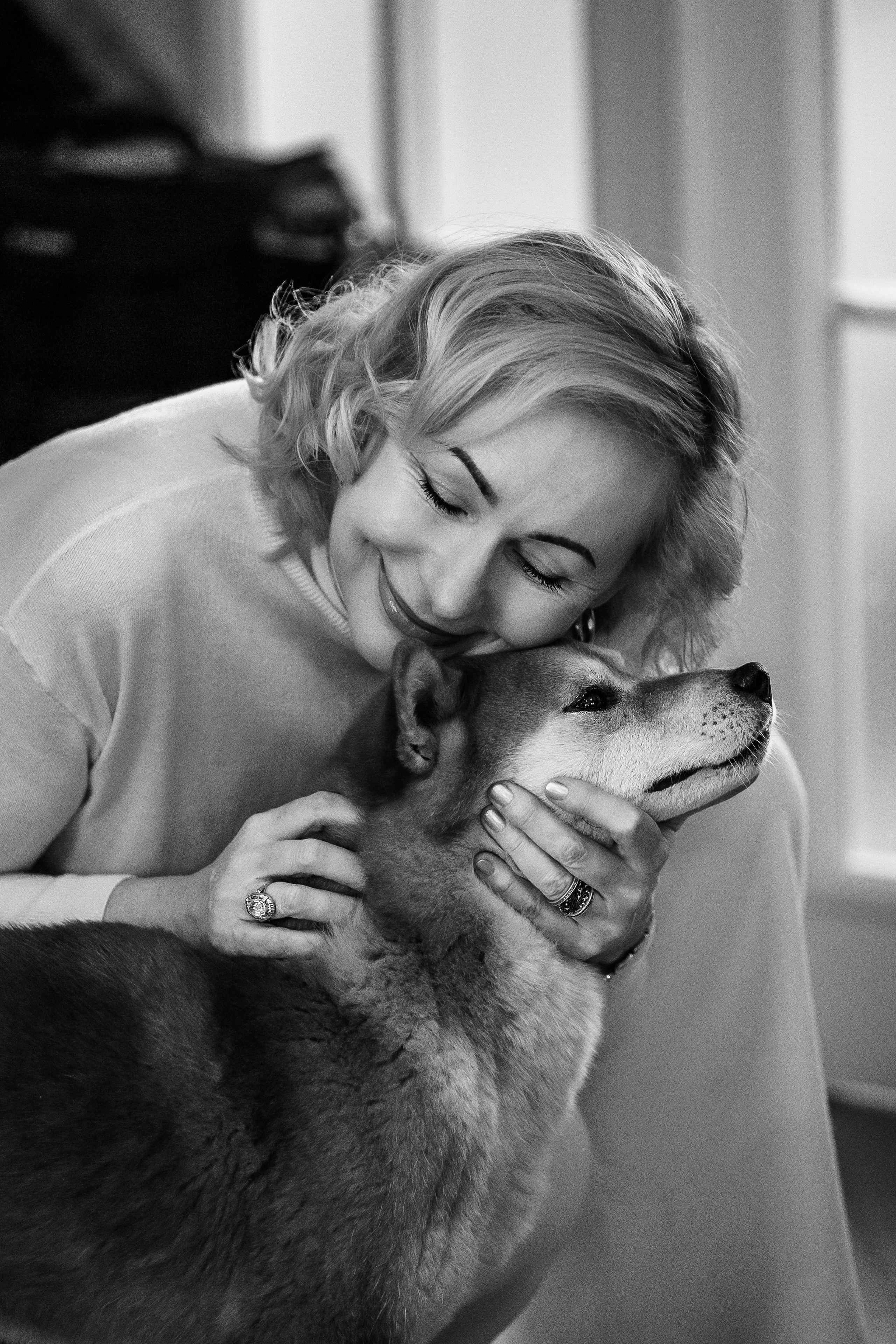 Фотосессия дома с Сиба-ину. Фотограф-анималист в Краснодаре Маша Мельникова