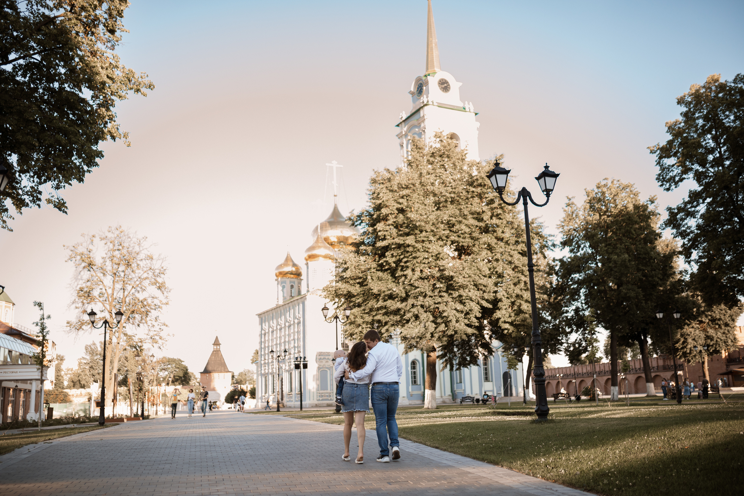 Городская фотопрогулка для Татьяны, Андрея и маленького Виталика. Женский семейный фотограф Тула Москва Захарова Анна