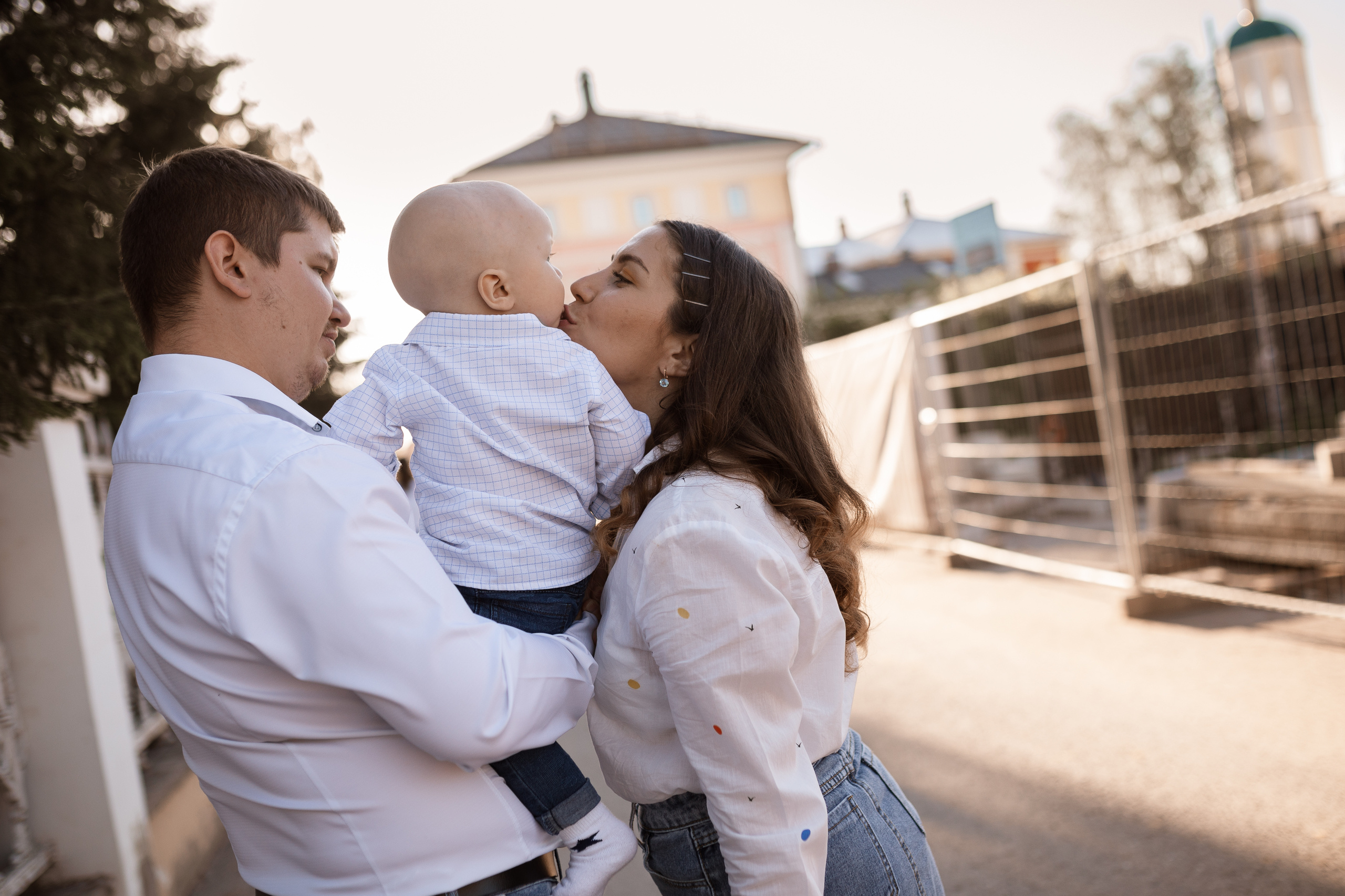 Городская фотопрогулка для Татьяны, Андрея и маленького Виталика. Женский семейный фотограф Тула Москва Захарова Анна