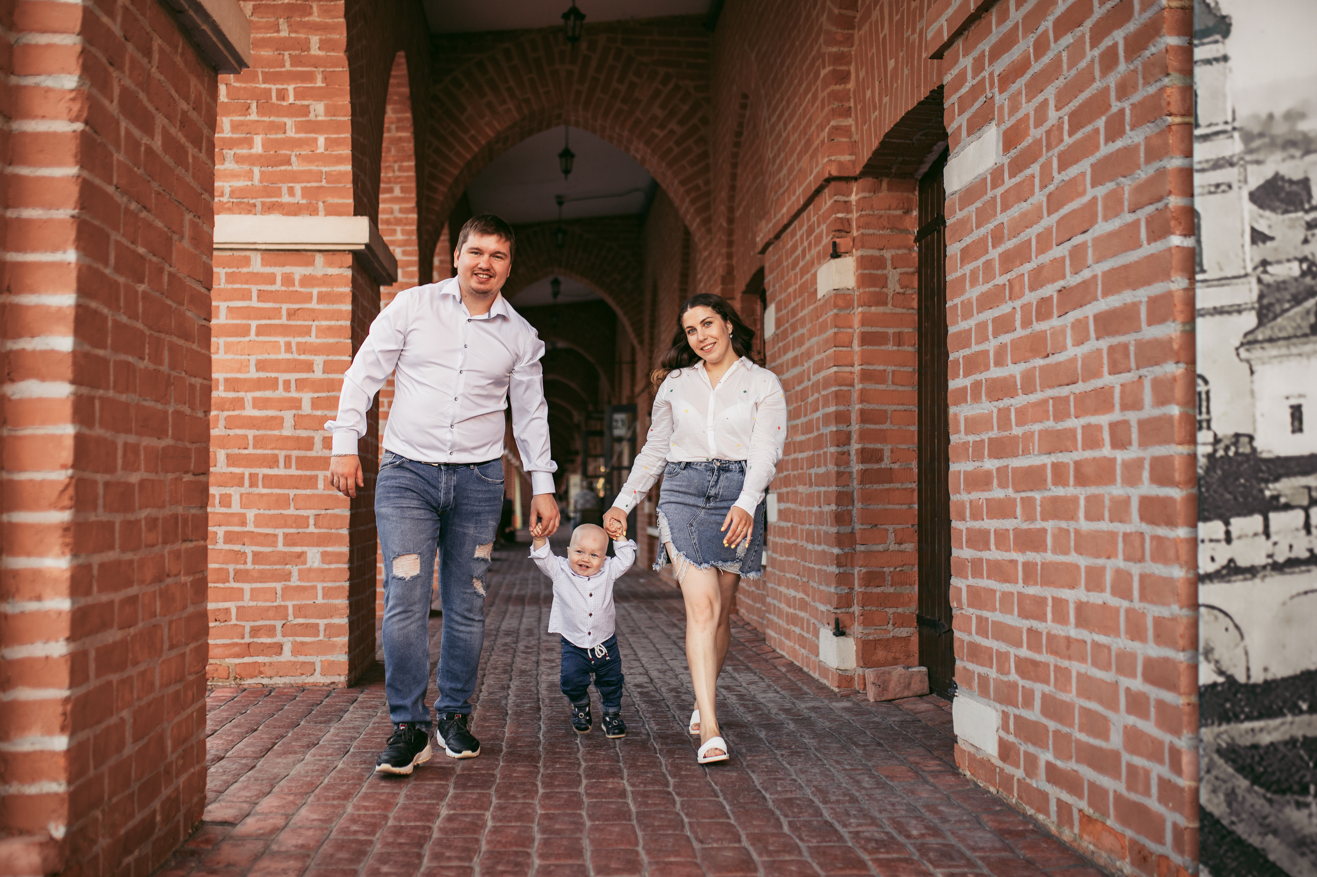 Городская фотопрогулка для Татьяны, Андрея и маленького Виталика. Женский семейный фотограф Тула Москва Захарова Анна