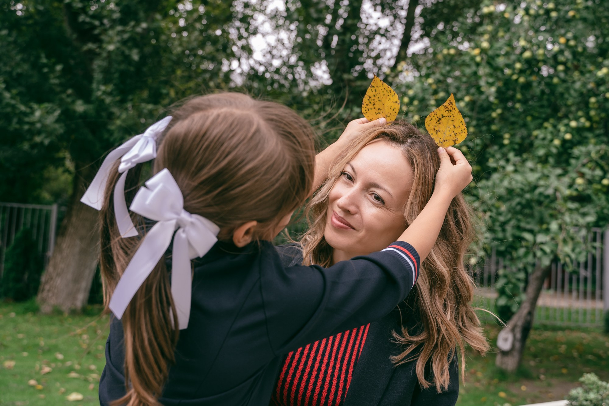 Мама и дочка-первоклассница, Виктория и Катя. Марина Маслак портретный, репортажный и семейный фотограф в Москве