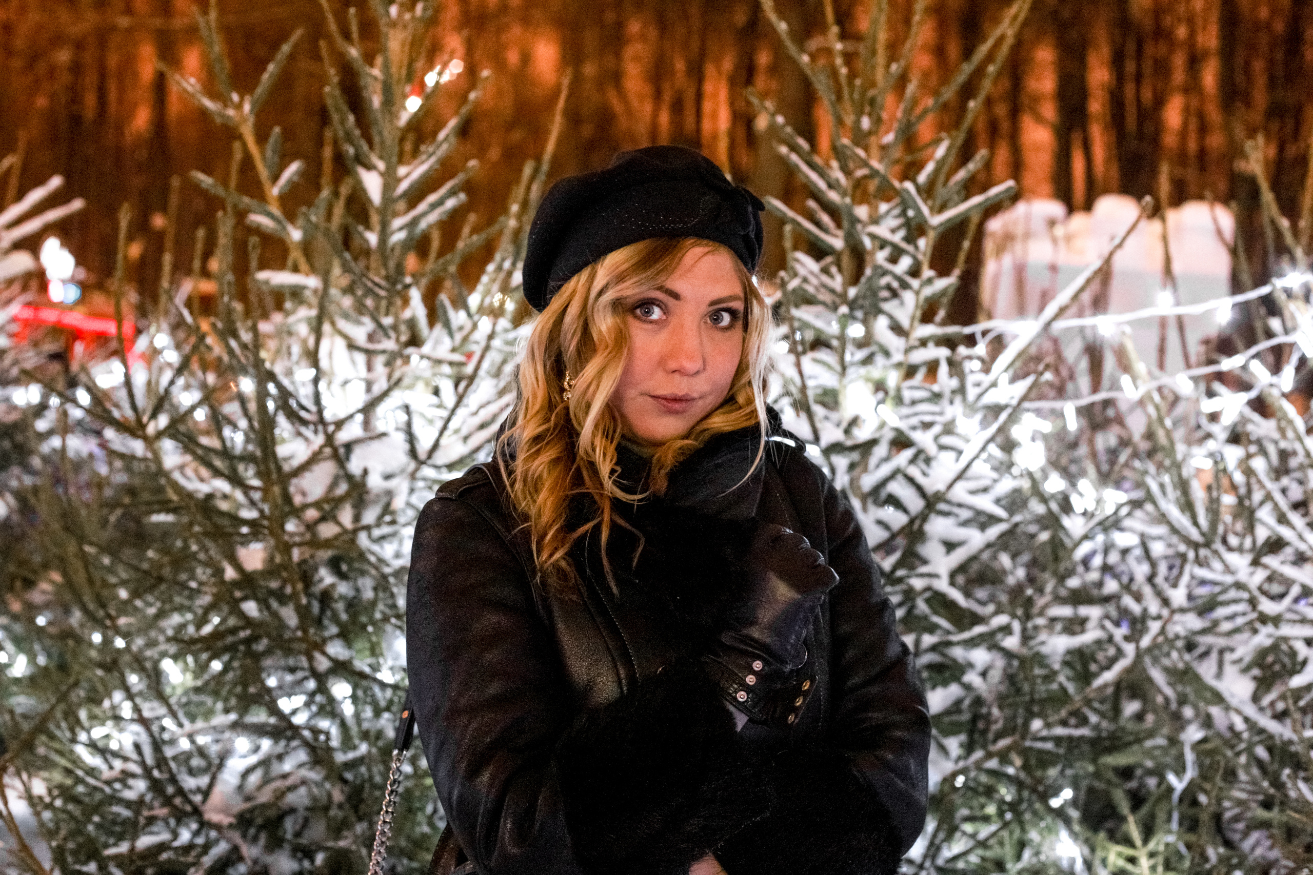 зимняя фотосессия девушки в Перми