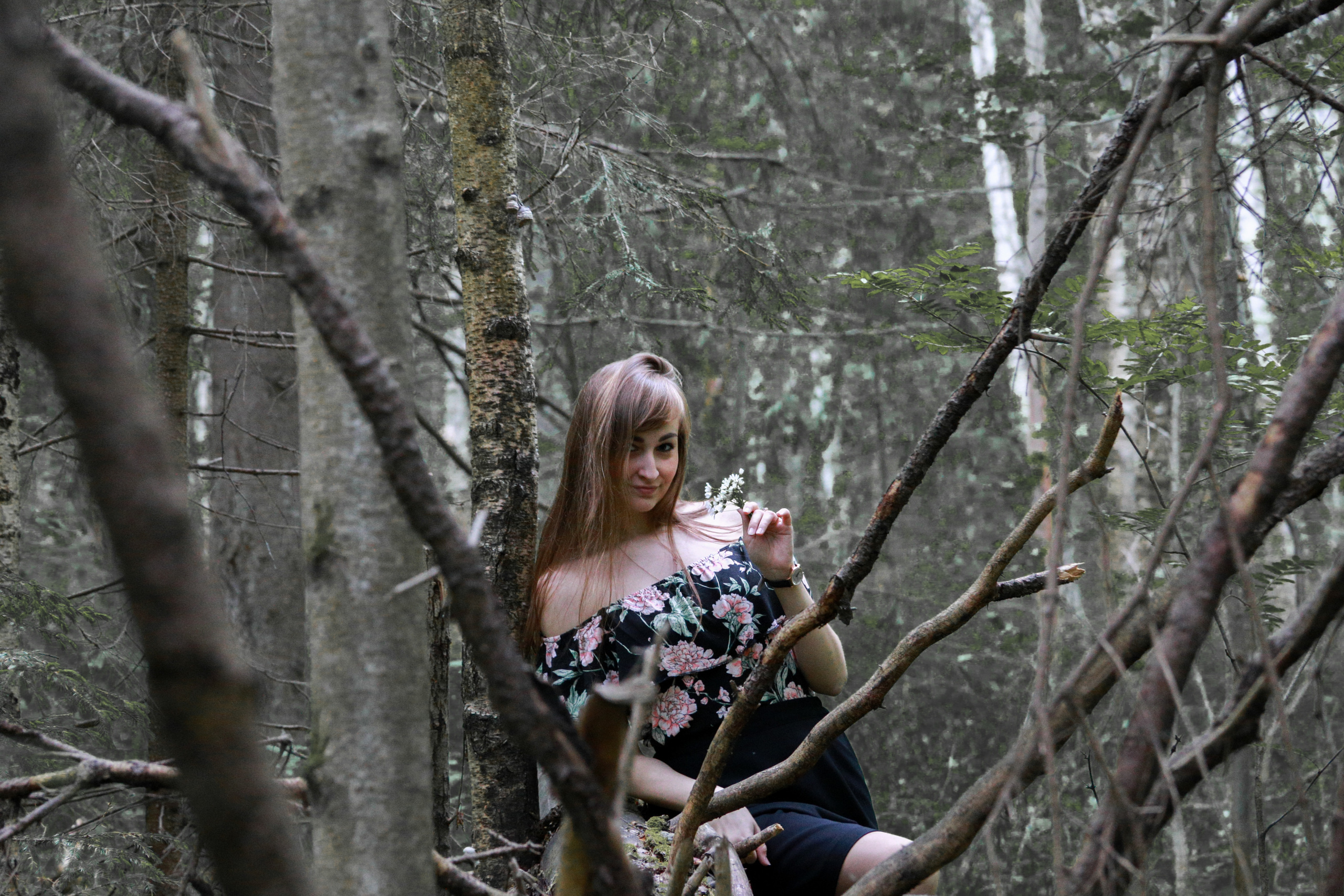 фотосессия девушки на природе в Перми
