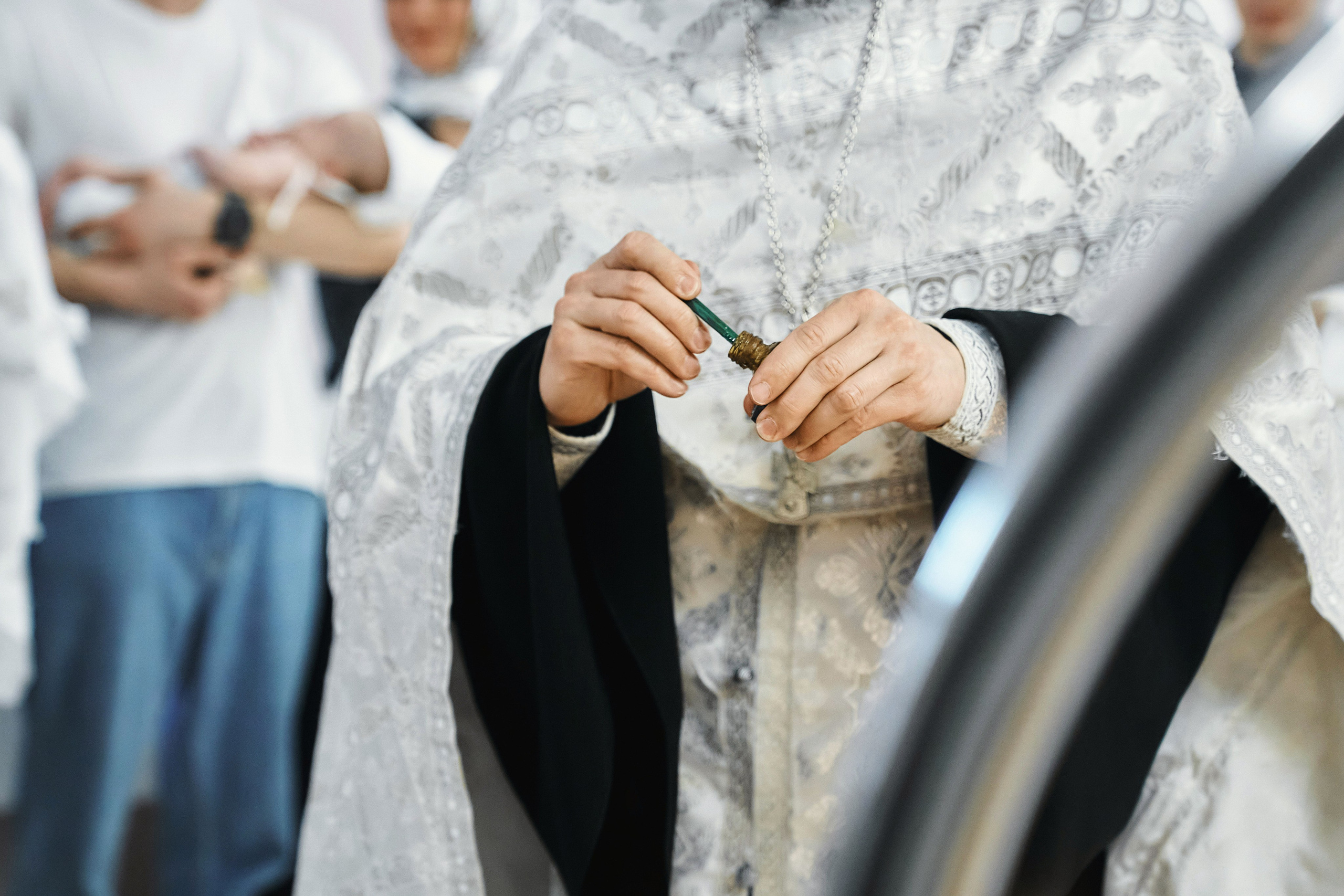 Крещение ребёнка в Церкви Илии Пророка и Воздвижения Честного Креста Господня в Черкизове