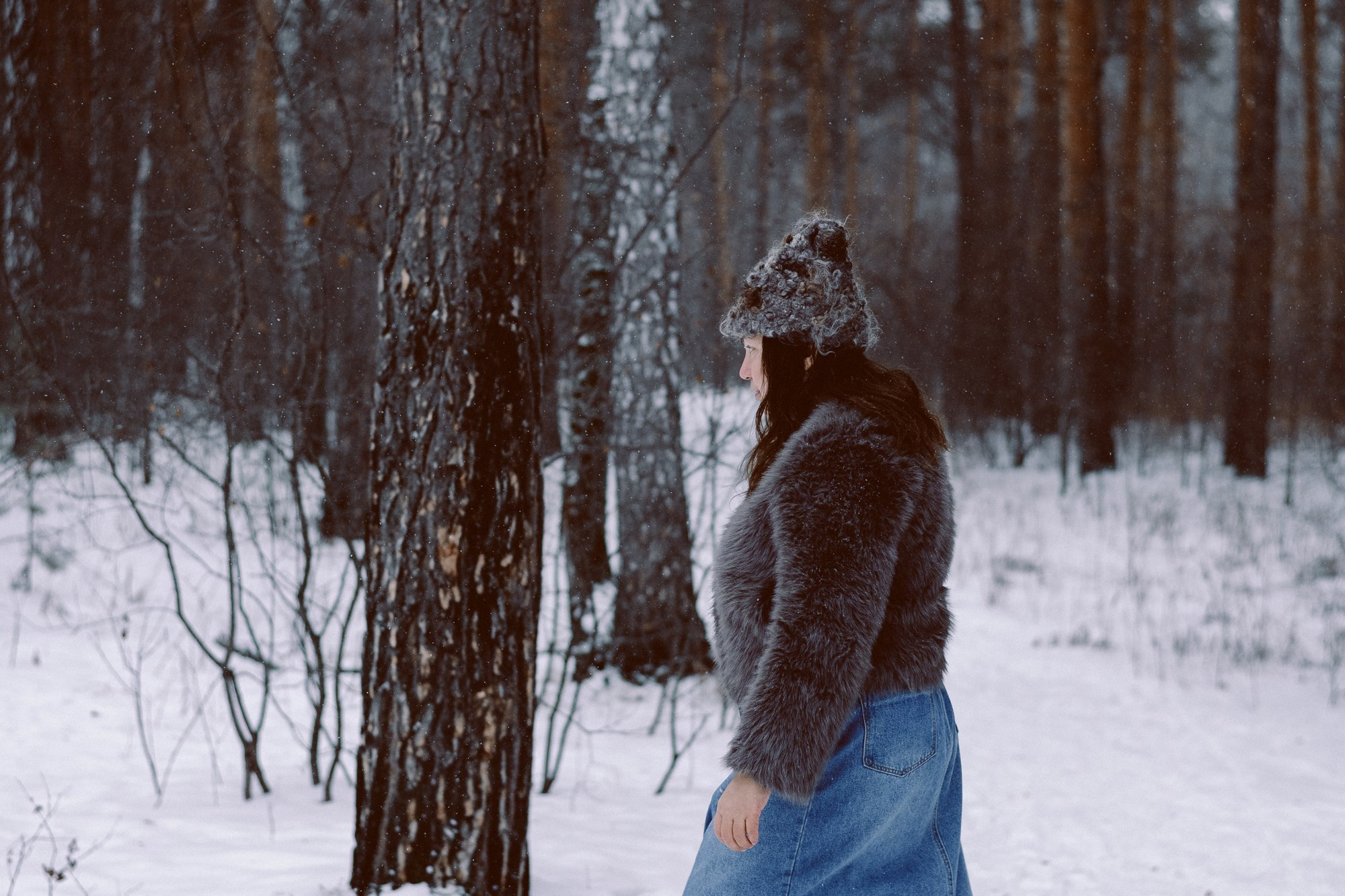 Зимняя фотосессия в Затюменском парке (Тюмень) | Художественная съемка от Daria Mars. Портретный фотограф Тюмень Дарья Мустафина