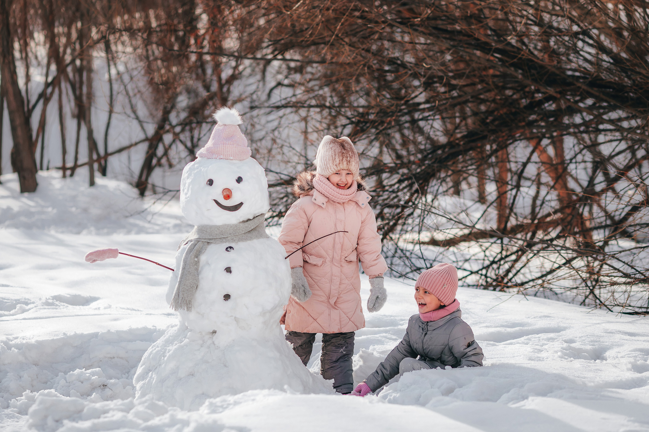 Снеговик. Семейный и детский фотограф в г. Новосибирске Макеева Анастасия