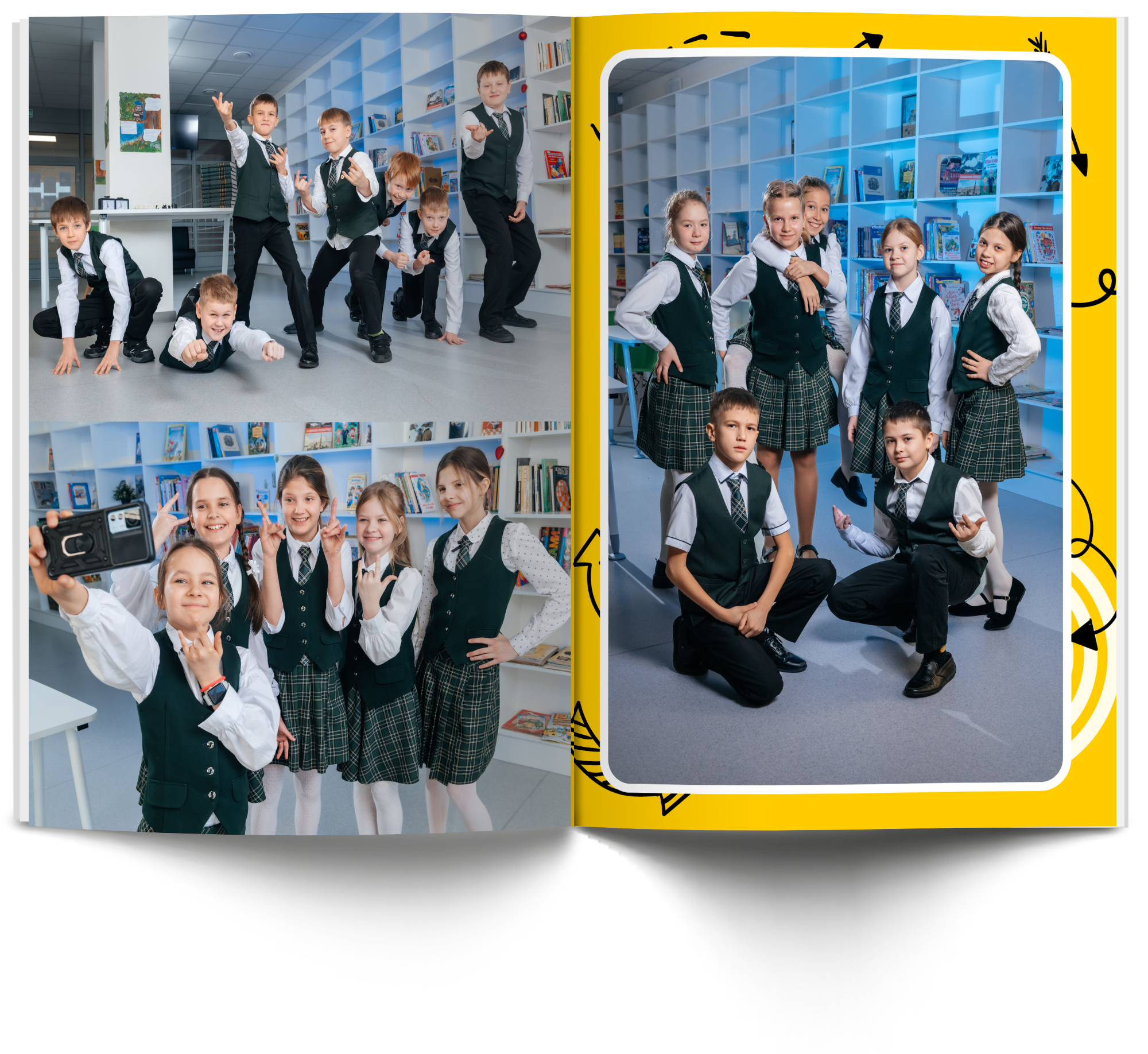 Начальные классы. Современные выпускные альбомы в Новосибирске