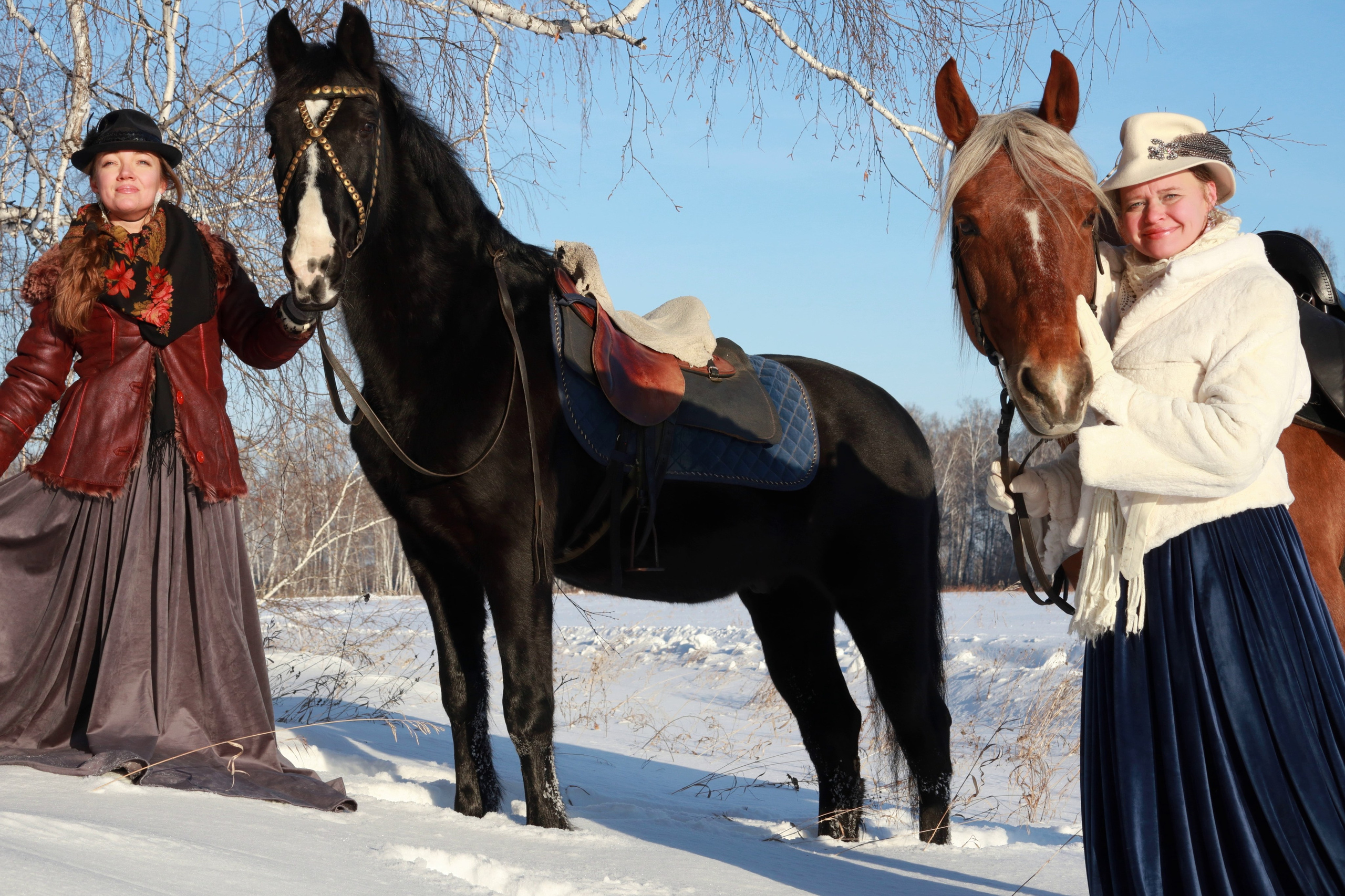 Зимняя конная охота. Фотохудожник Светлана Финадеева. Челябинск