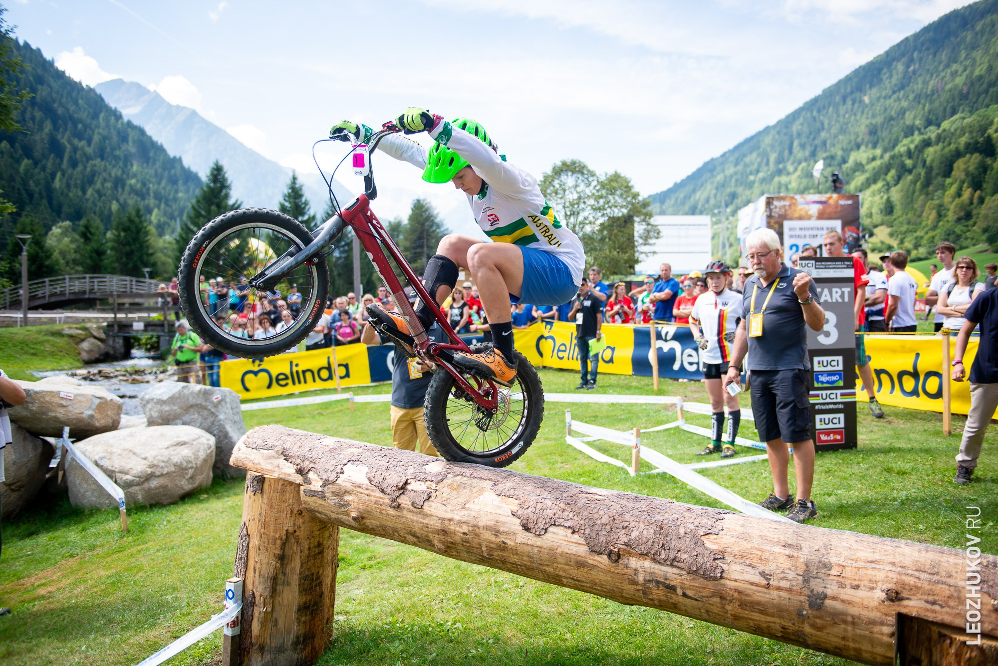 UCI Trials World Championships 2016 — finals. Sports photographer Leonid Zhukov