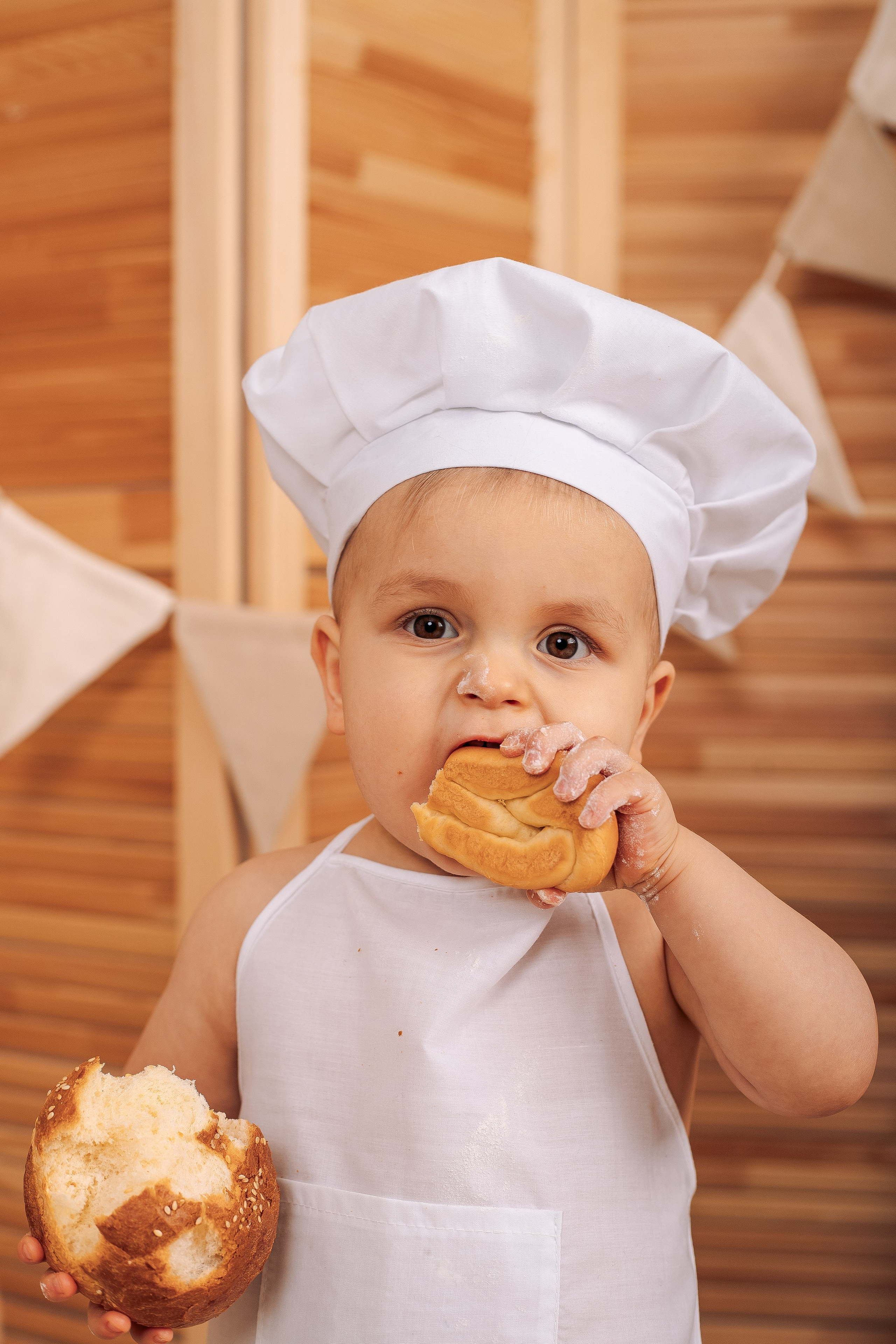 Фотосессия поваренок в фотостудии для малышей близнецов в Санкт-Петербурге. Фотограф в Санкт-Петербурге, Анна Скворцова