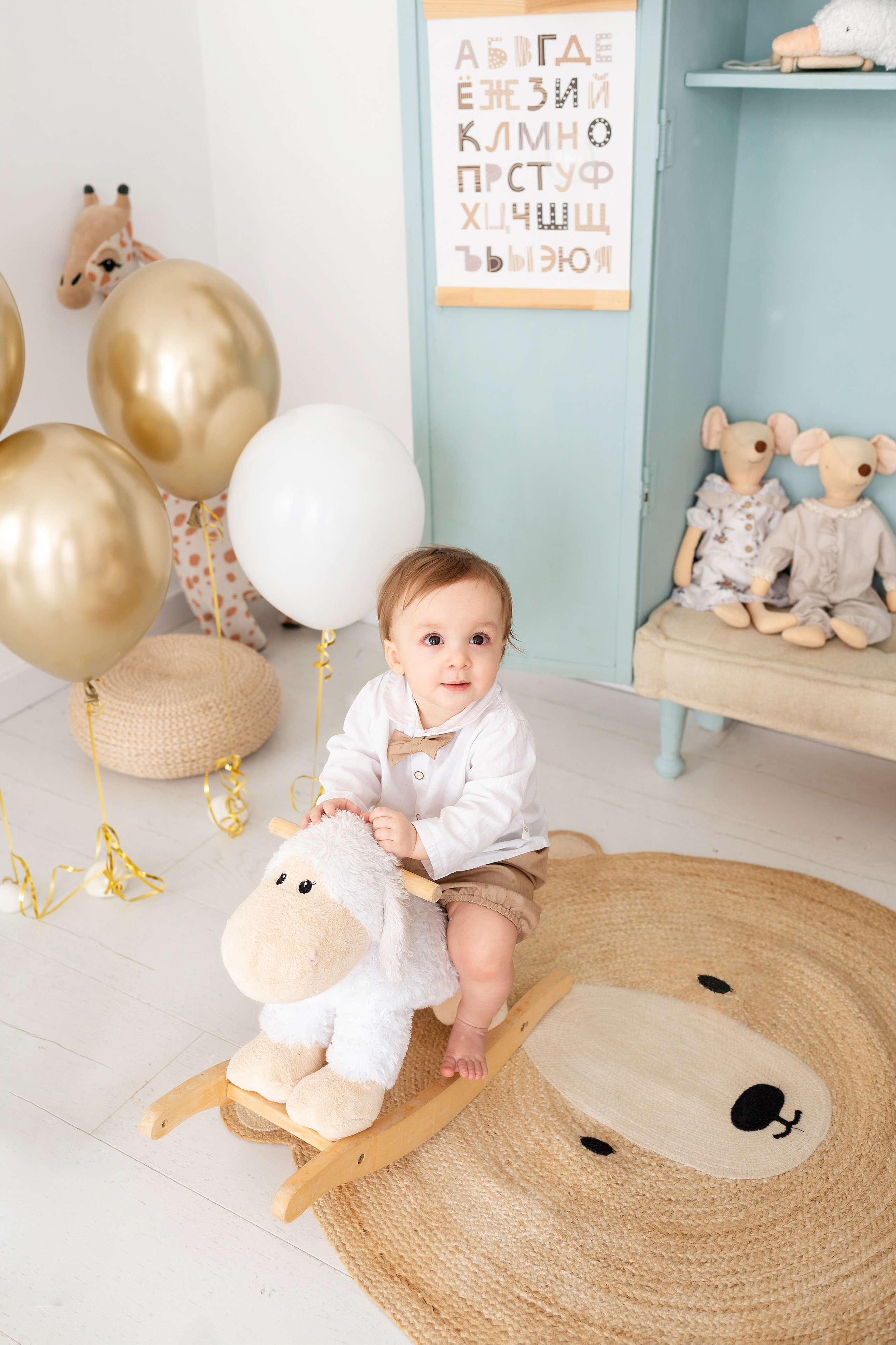 Фотосессия на годик для Жени. Детский фотограф новорождённых в Барнауле Ксения Хомкина