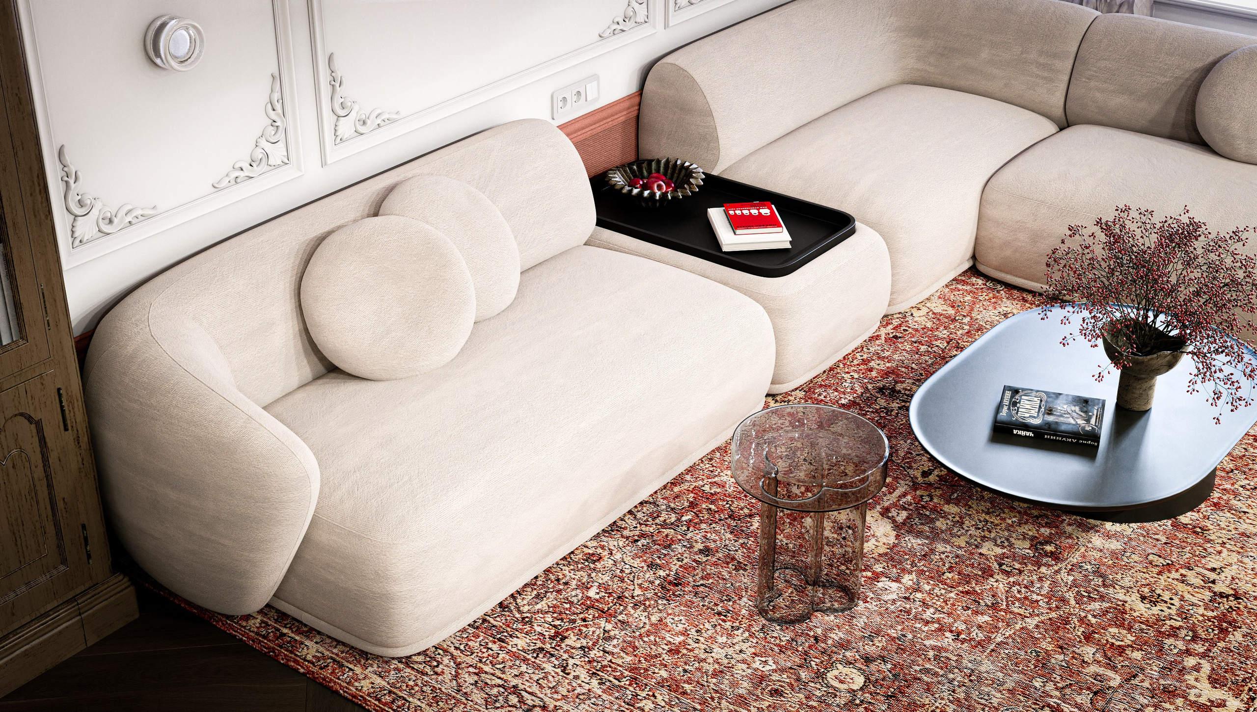 Интерьер кухни-гостиной: сочетание классики и современности. Дизайн интерьера и экстерьера в Санкт-Петербурге Яна Емельянова