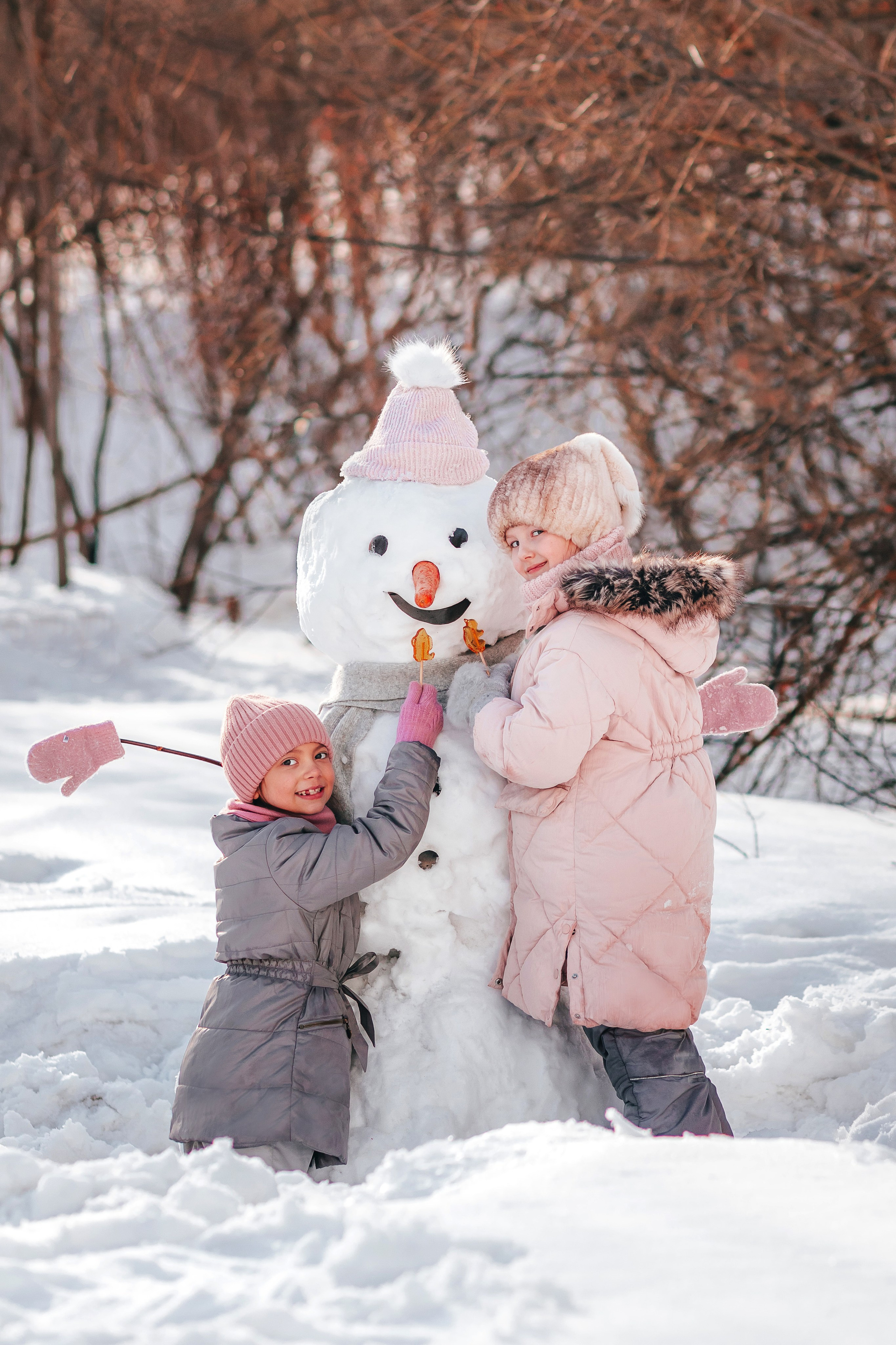 Снеговик. Семейный и детский фотограф в г. Новосибирске Макеева Анастасия