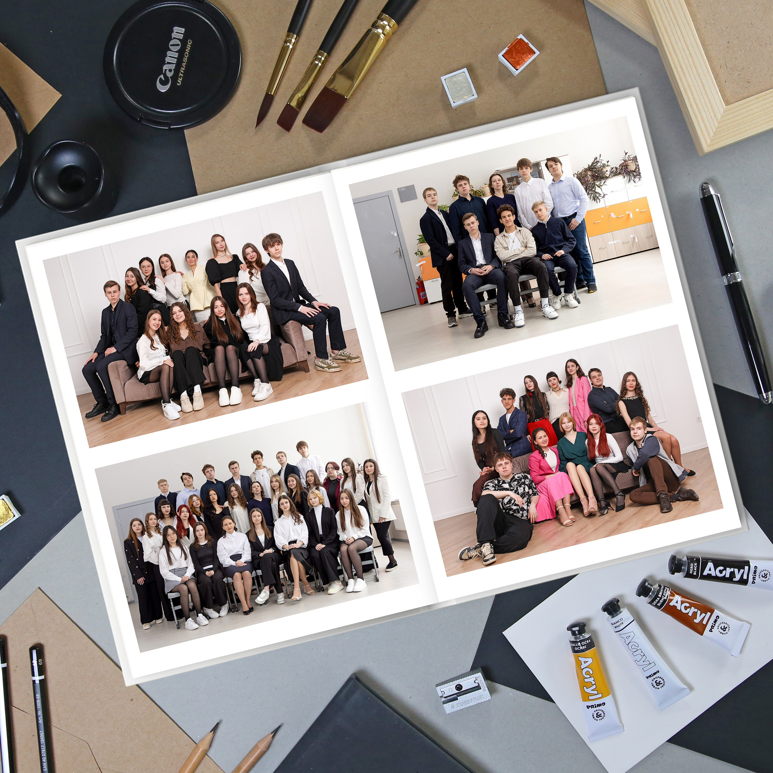 8 разворот-плотная бумага с ламинацией.