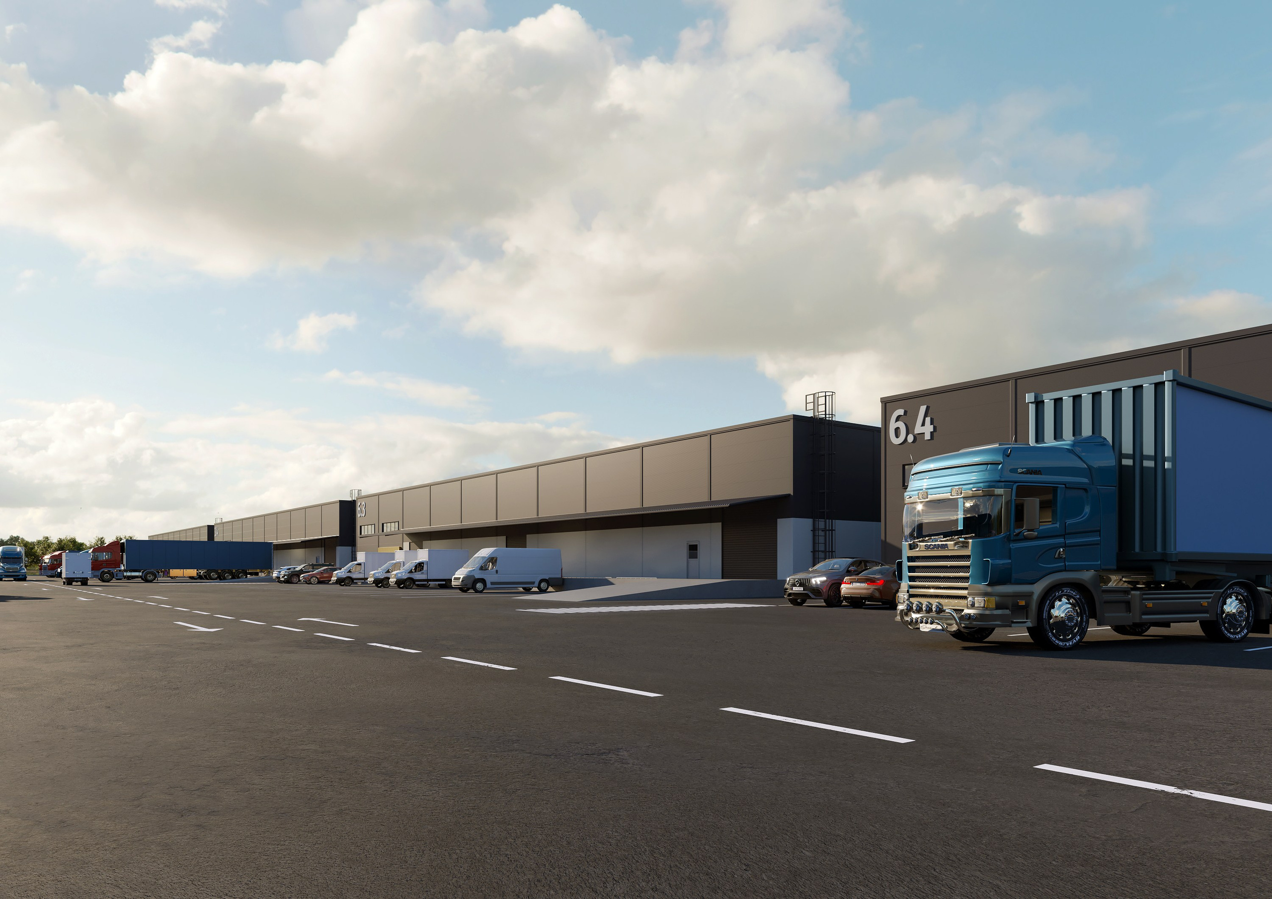 Промышленные склады и логистический комплекс. 3Д Визуализация Интерьера и Архитектуры