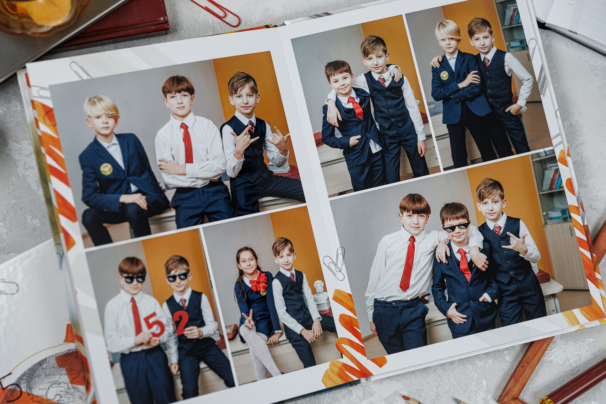 Выпускные альбомы 4 класс. Семейный и детский фотограф Комина Елена, Власиха, Одинцово