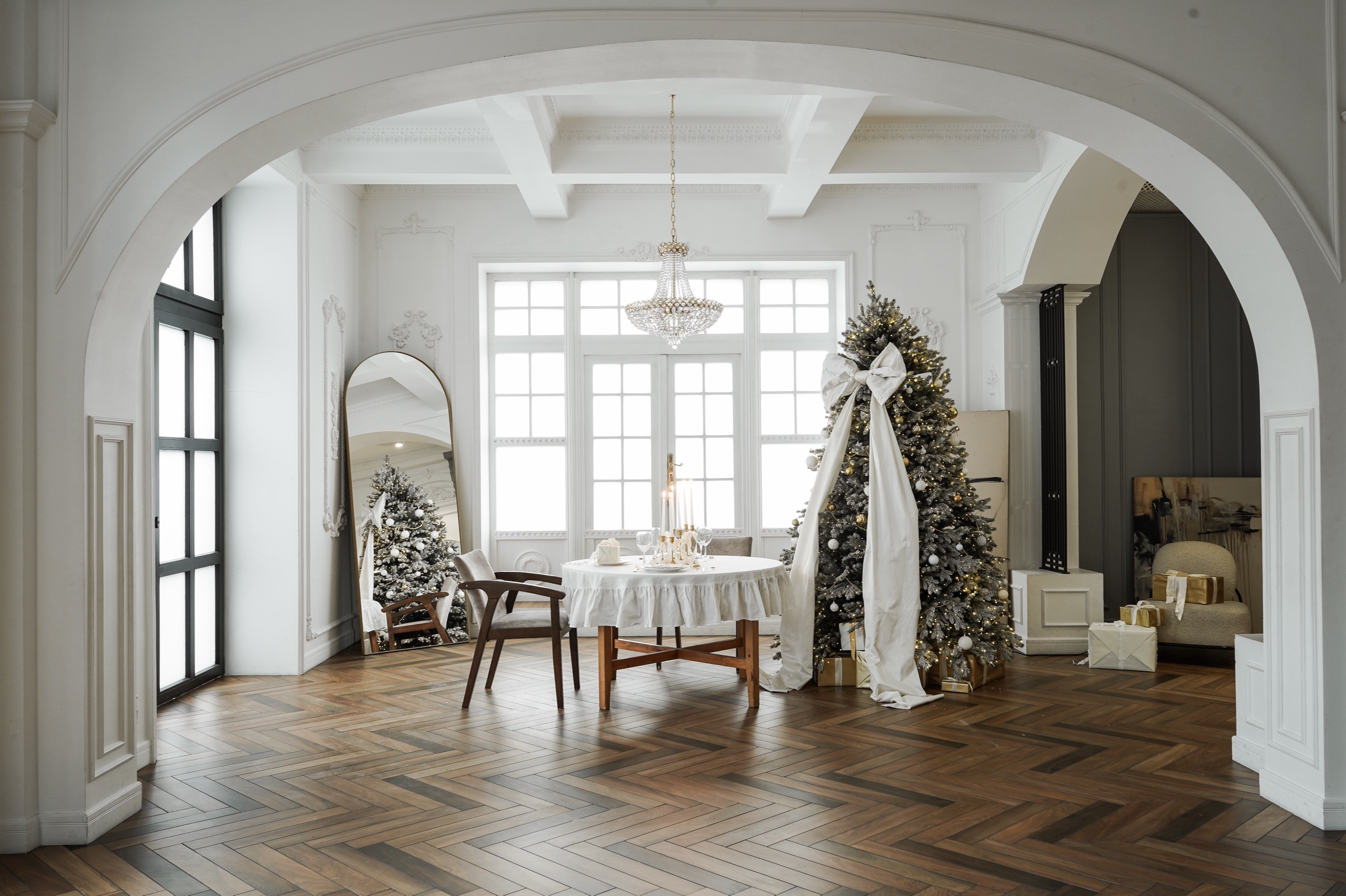 Новогодние студии, Новогодние залы для фотосессии в Санкт-Петербурге. Новогодние семейные фотосессии в СПб. Женский фотограф Санкт-Петербург Александра Колий