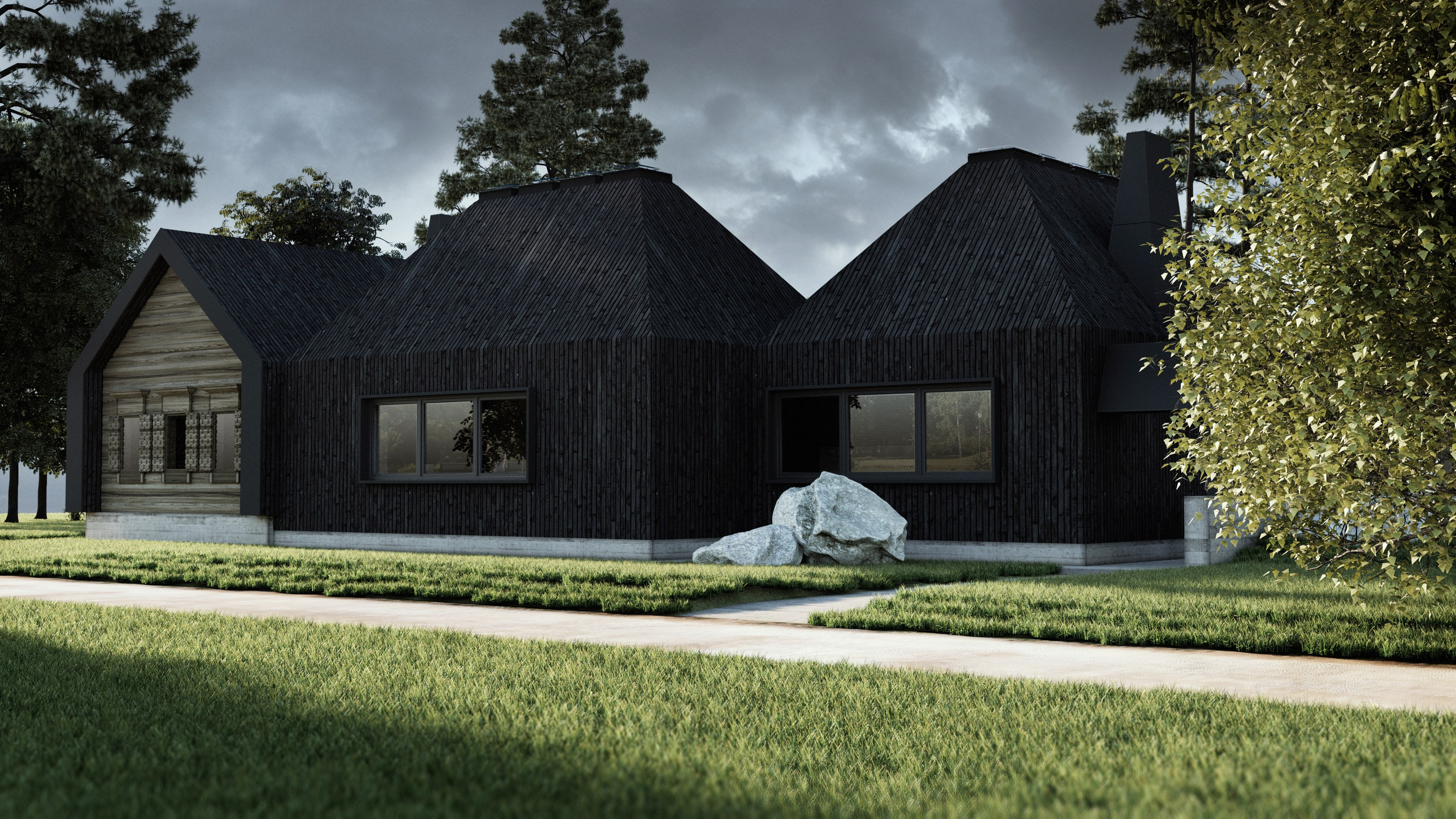 The hut. Paintings by the artist Sergey Ratchin