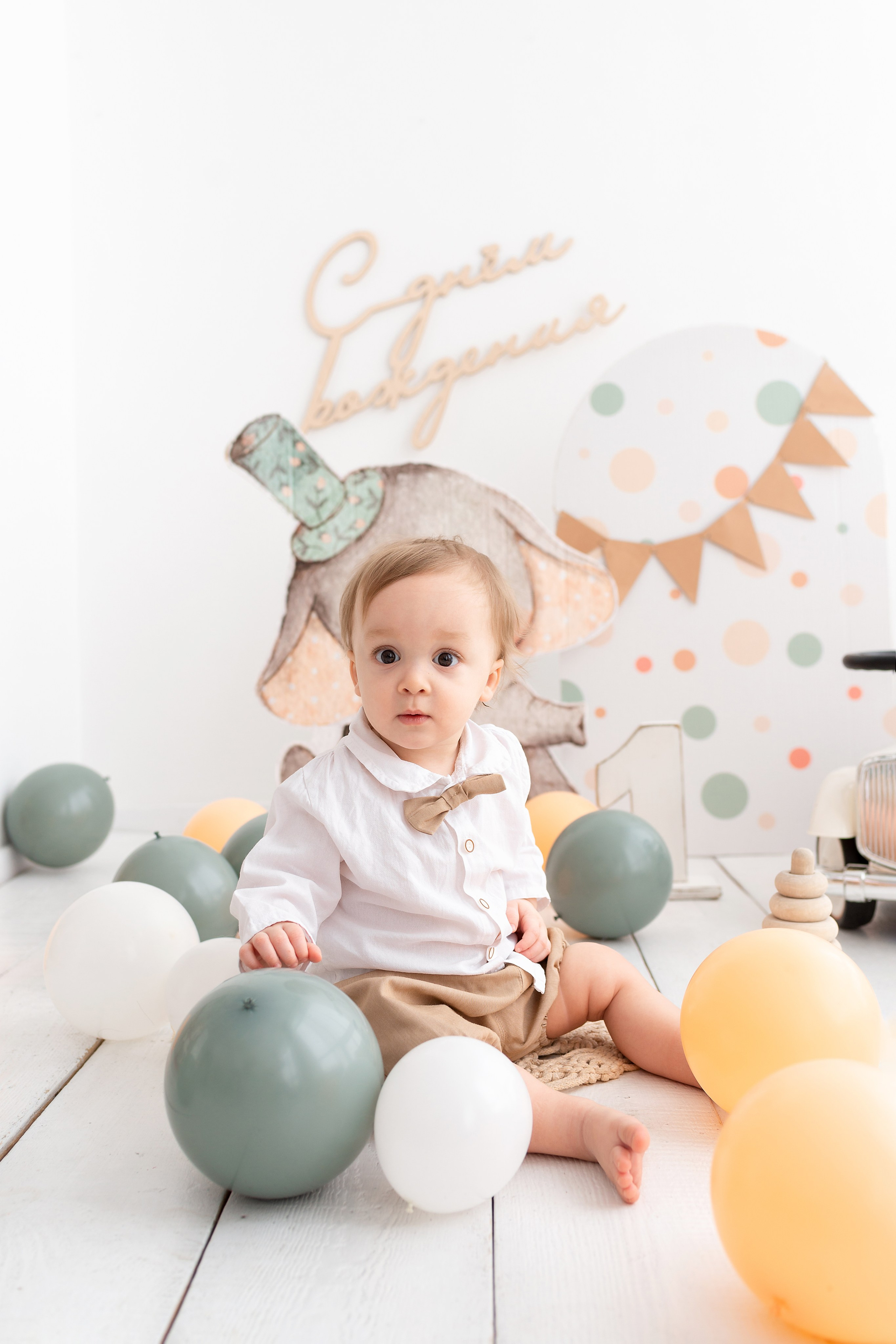 Фотосессия на годик для Жени. Детский фотограф новорождённых в Барнауле Ксения Хомкина