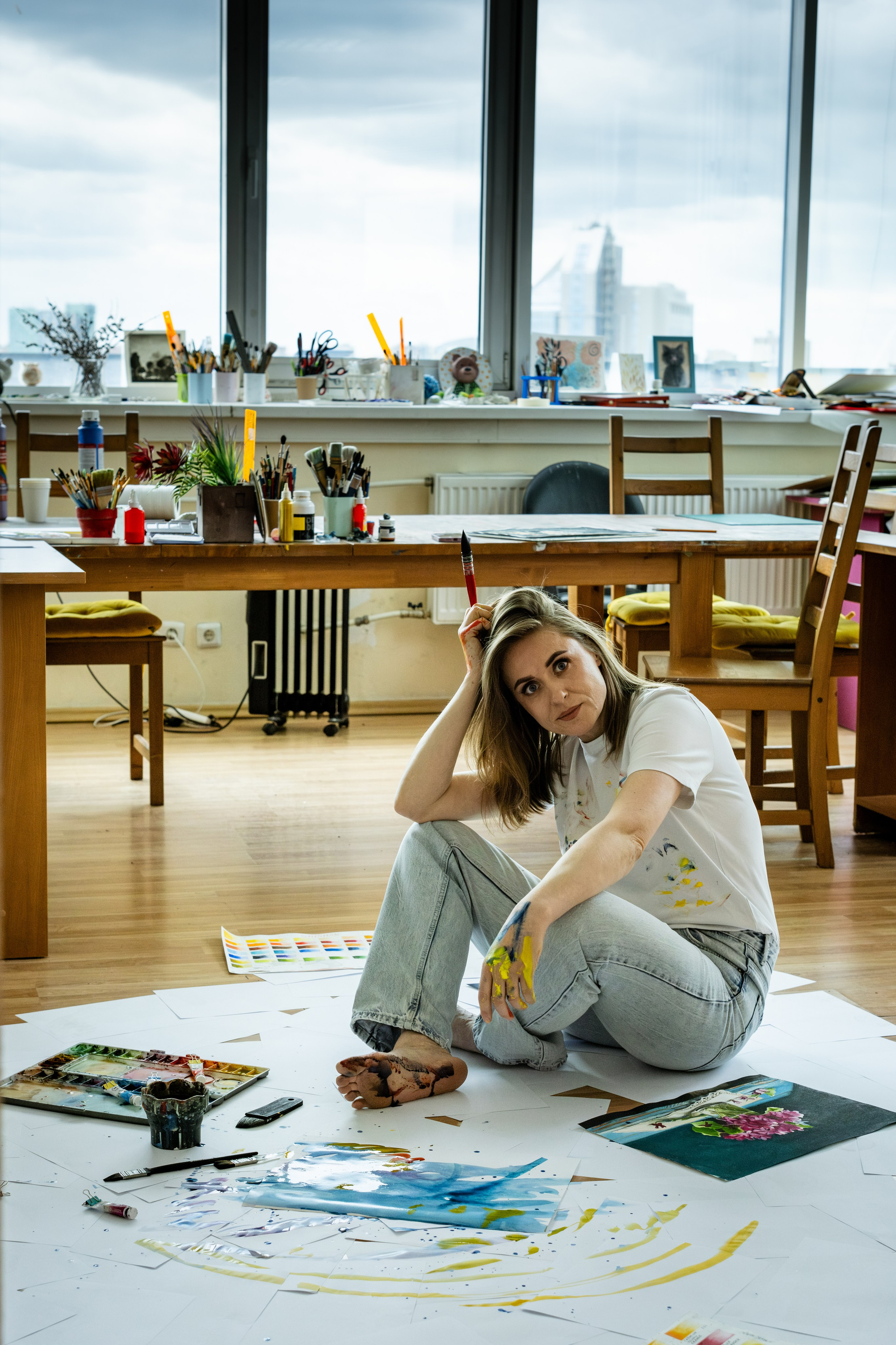 Контент для художницы Лены Кураш. Фотограф и видеограф Анна Жагорина