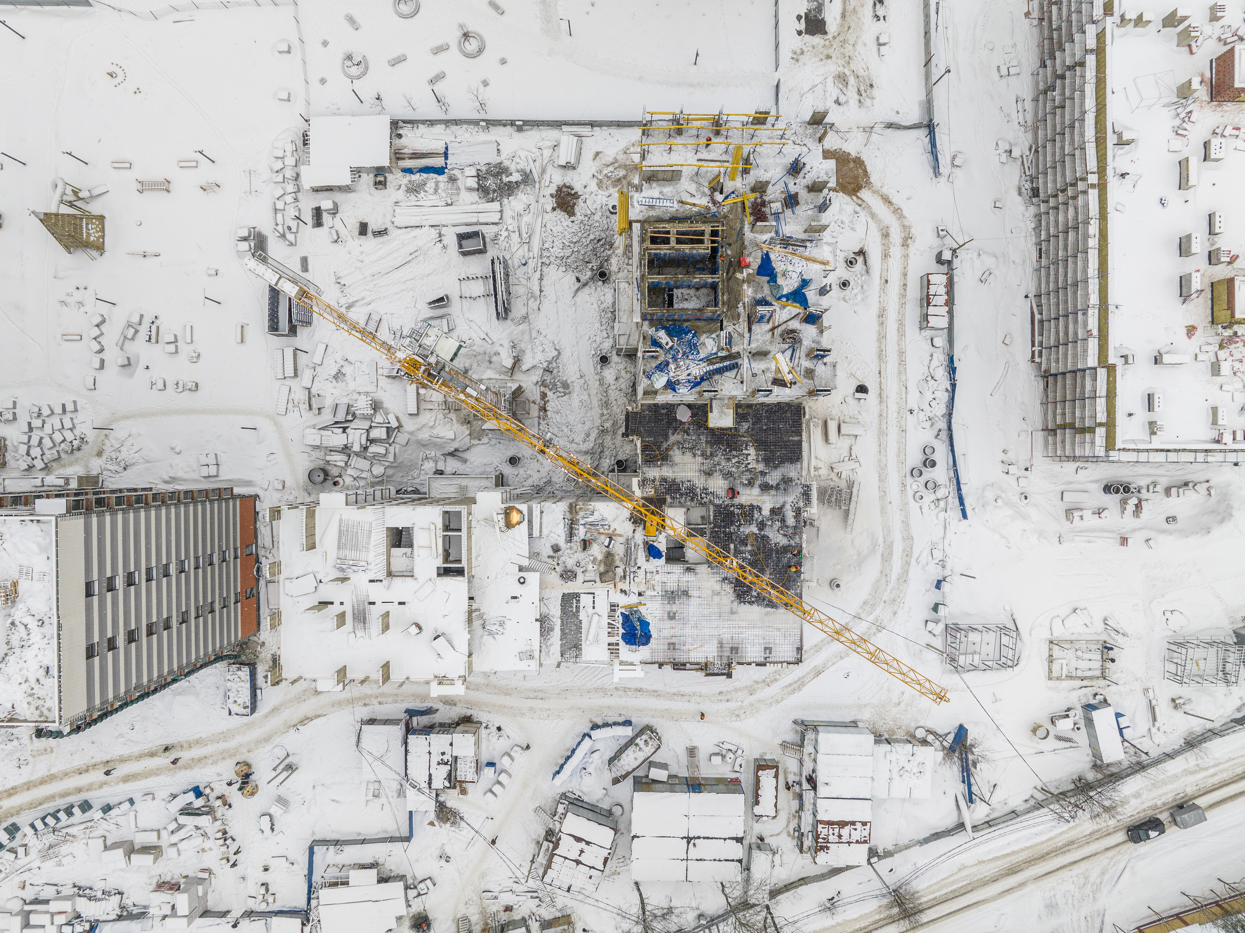 Обнинск. Ход строительства. Аэросъёмка в России