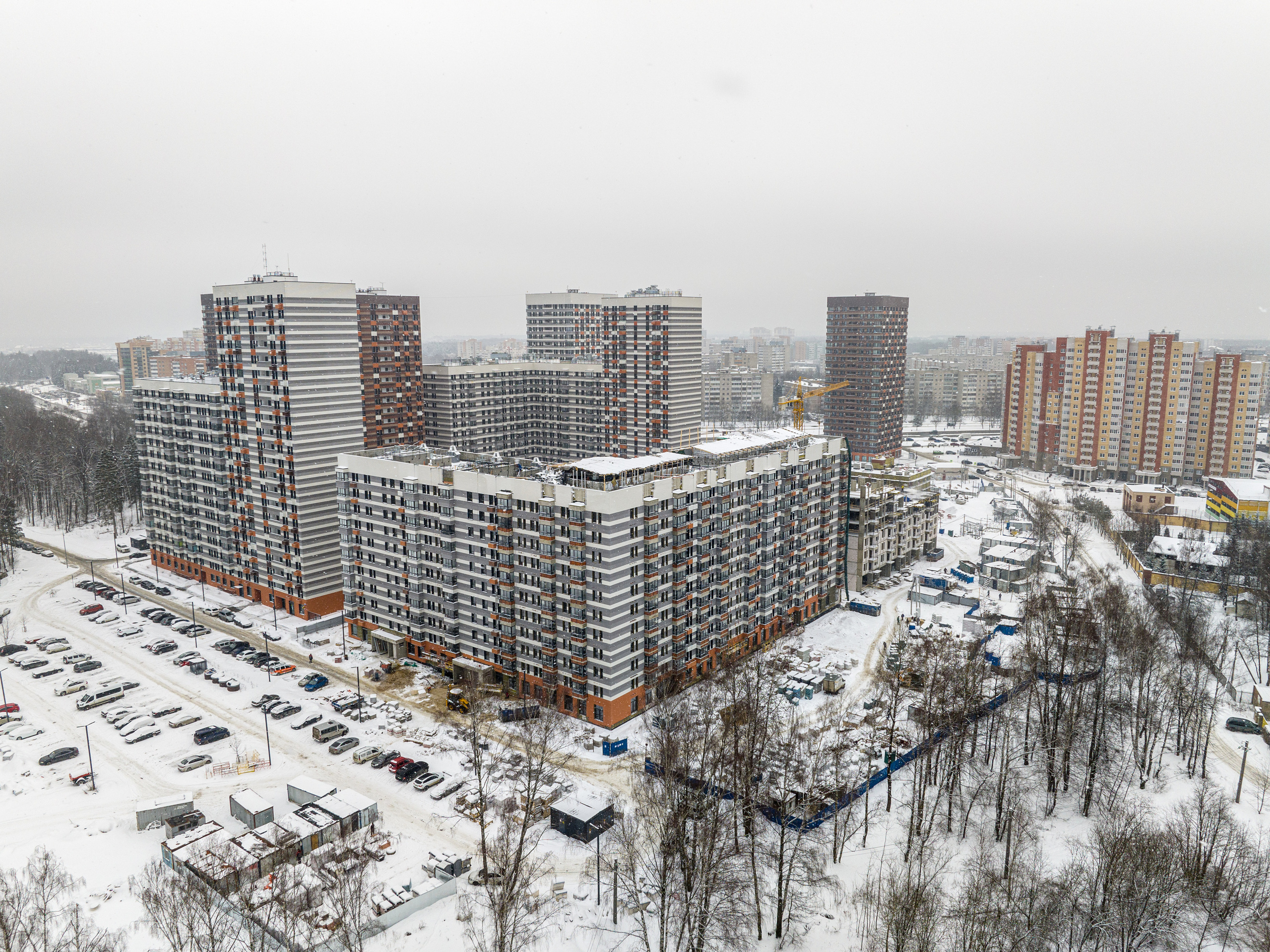 Обнинск. Ход строительства. Аэросъёмка в России