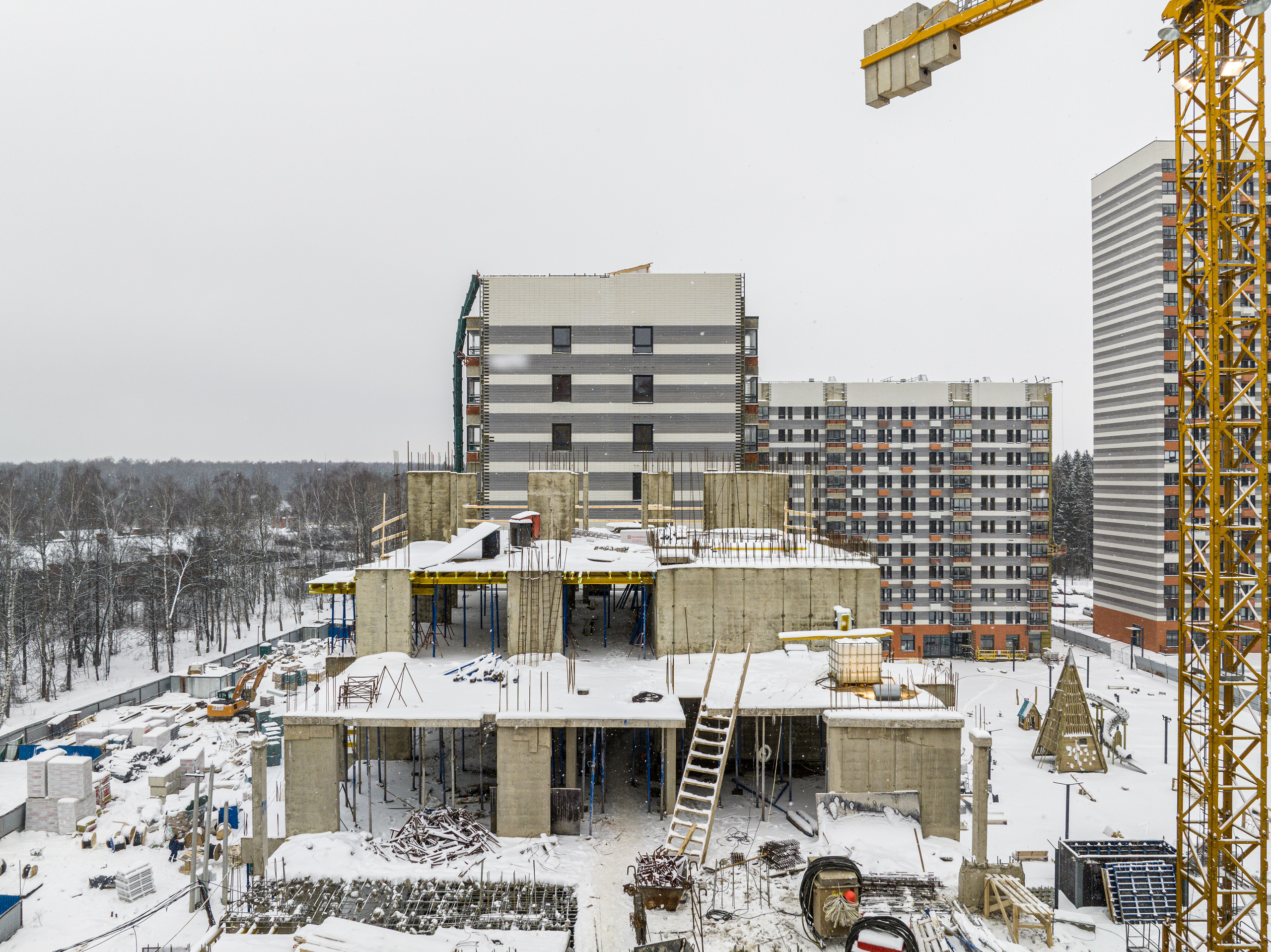 Обнинск. Ход строительства. Аэросъёмка в России