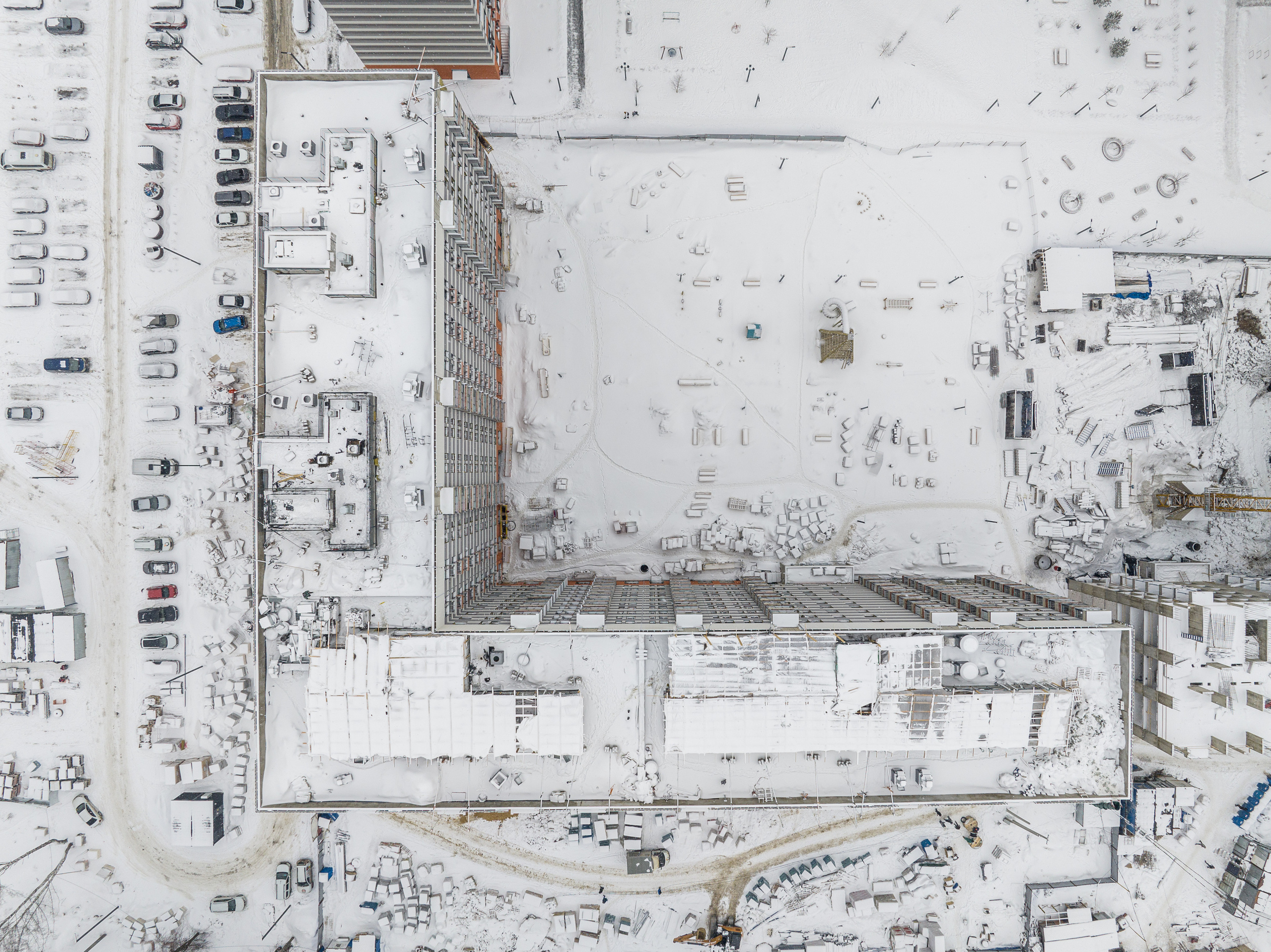 Обнинск. Ход строительства. Аэросъёмка в России